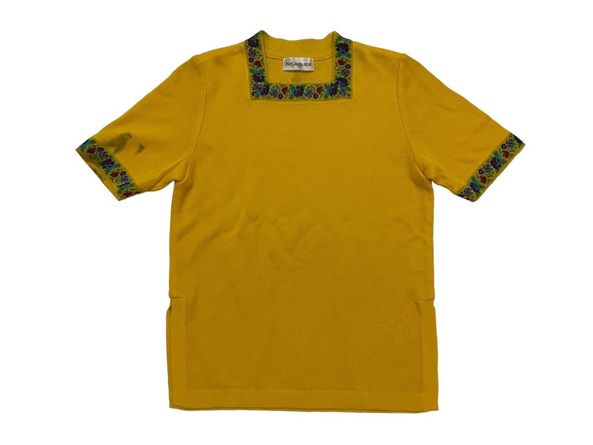 Saint Laurent Paris Vintage YvesSaintLaurent T.Shirt Size S / US 4 / IT 40 - 1 Thumbnail