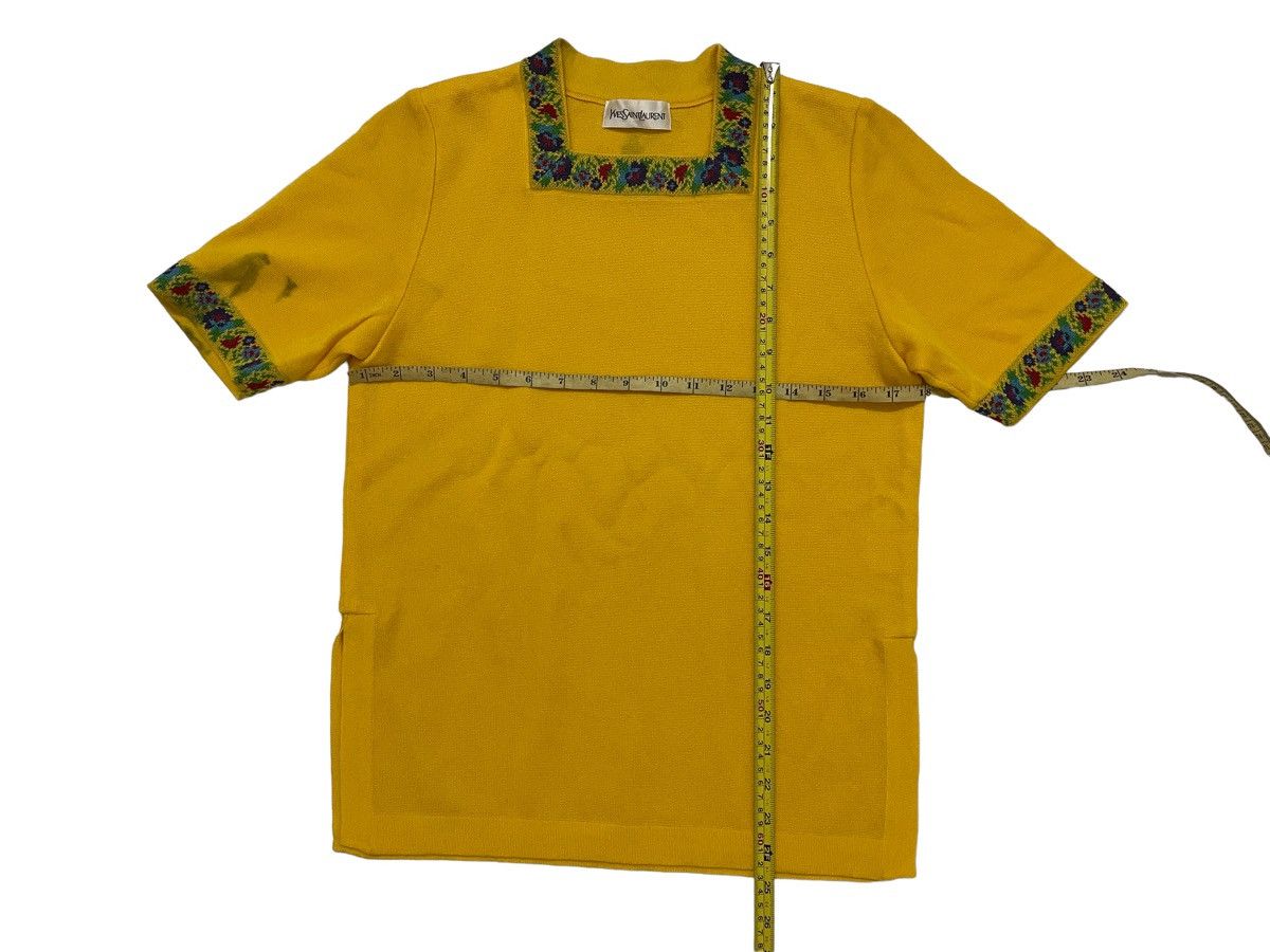 Saint Laurent Paris Vintage YvesSaintLaurent T.Shirt Size S / US 4 / IT 40 - 4 Thumbnail