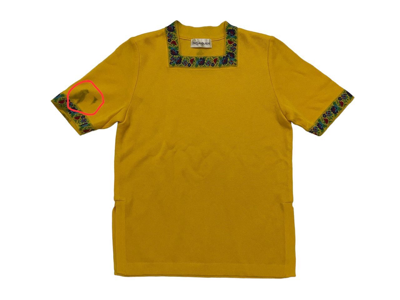 Saint Laurent Paris Vintage YvesSaintLaurent T.Shirt Size S / US 4 / IT 40 - 5 Thumbnail