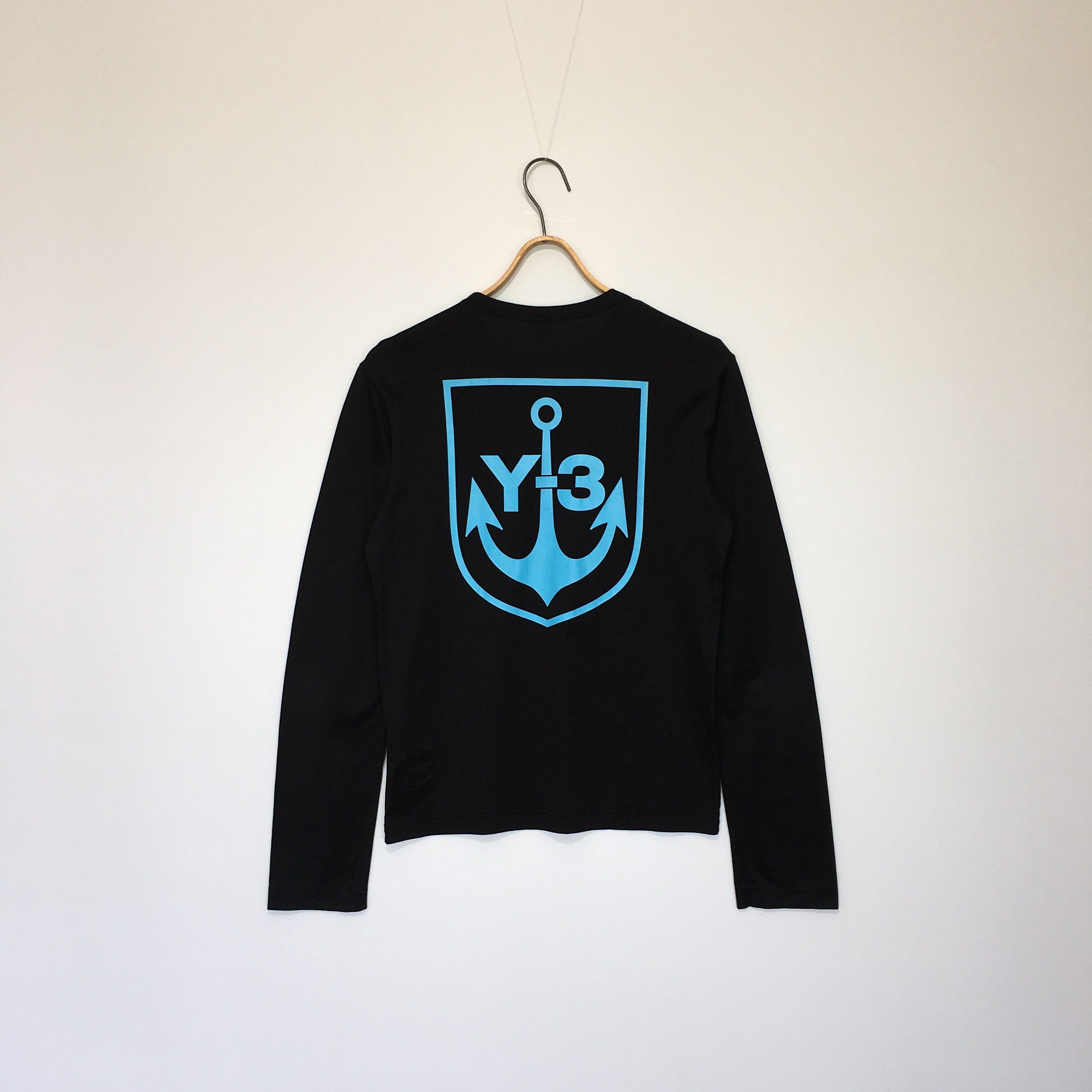 Adidas Y-3 Anchor Big Logo Black Longsleeve Size S