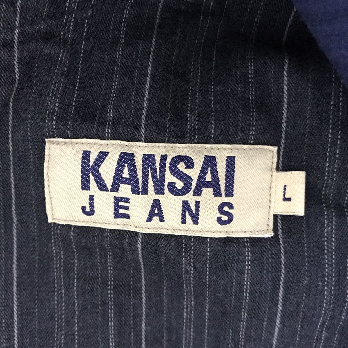 Kansai Yamamoto KANSAI JEANS YAMAMOTO Indigo Japanese Brand Jeans CoatJacket Size US L / EU 52-54 / 3 - 3 Thumbnail