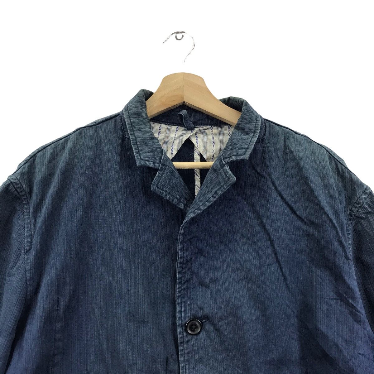 Kansai Yamamoto KANSAI JEANS YAMAMOTO Indigo Japanese Brand Jeans CoatJacket Size US L / EU 52-54 / 3 - 2 Thumbnail
