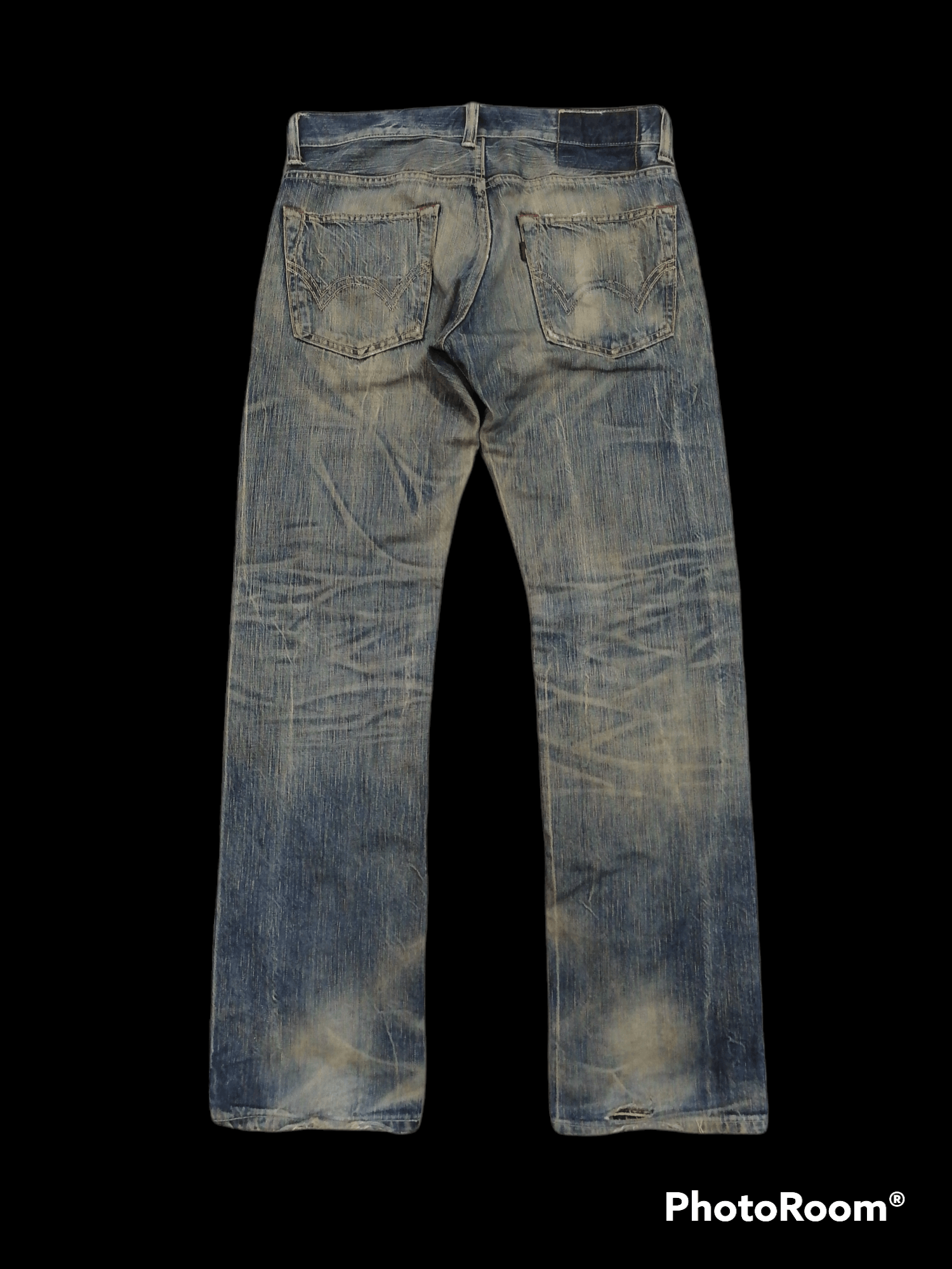 Hysteric Glamour × Japanese Brand Trashed ❗Edwin Japan Distressed Denim Pants🔥 Size US 33 - 5 Thumbnail