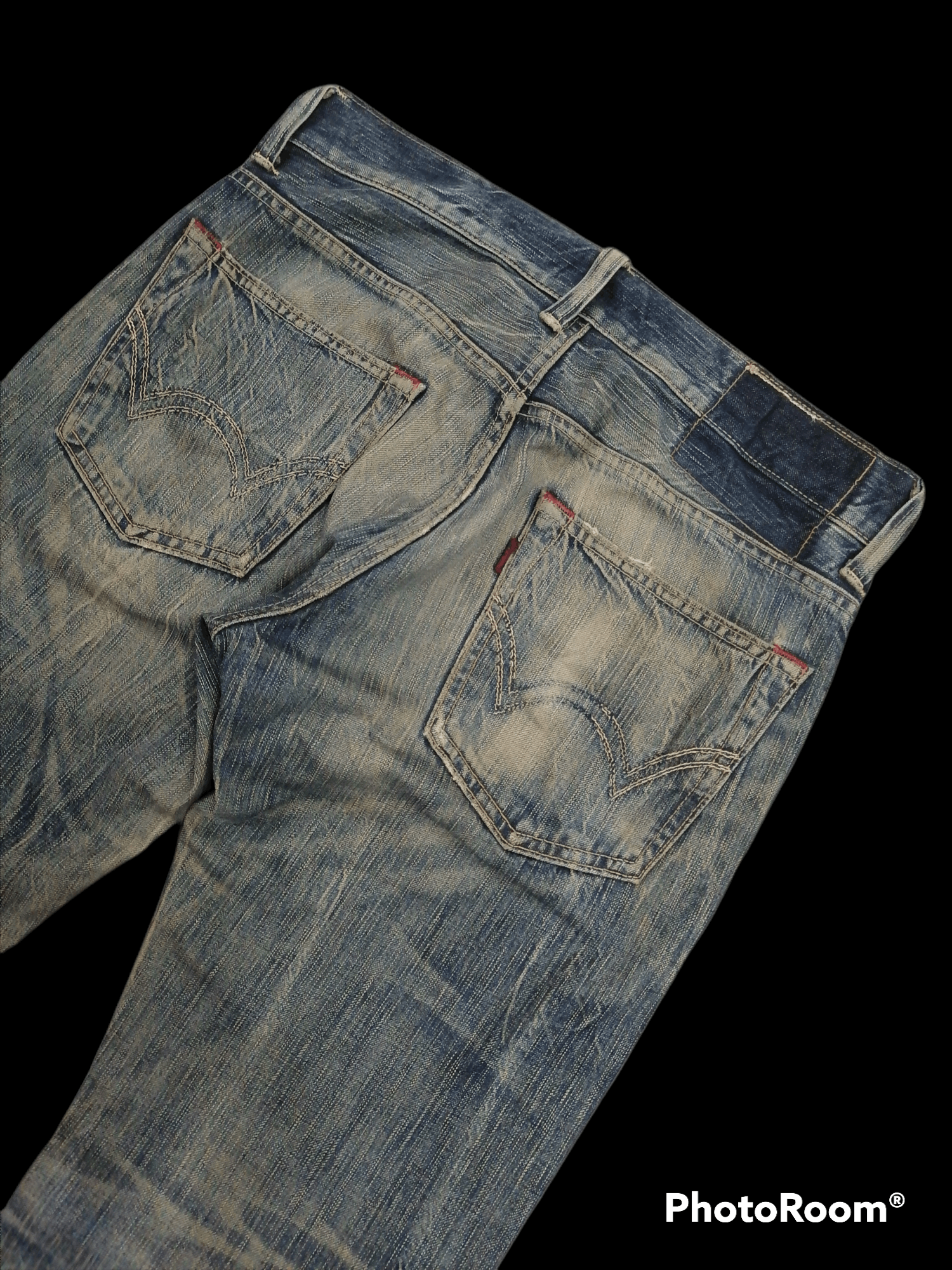Hysteric Glamour × Japanese Brand Trashed ❗Edwin Japan Distressed Denim Pants🔥 Size US 33 - 7 Thumbnail