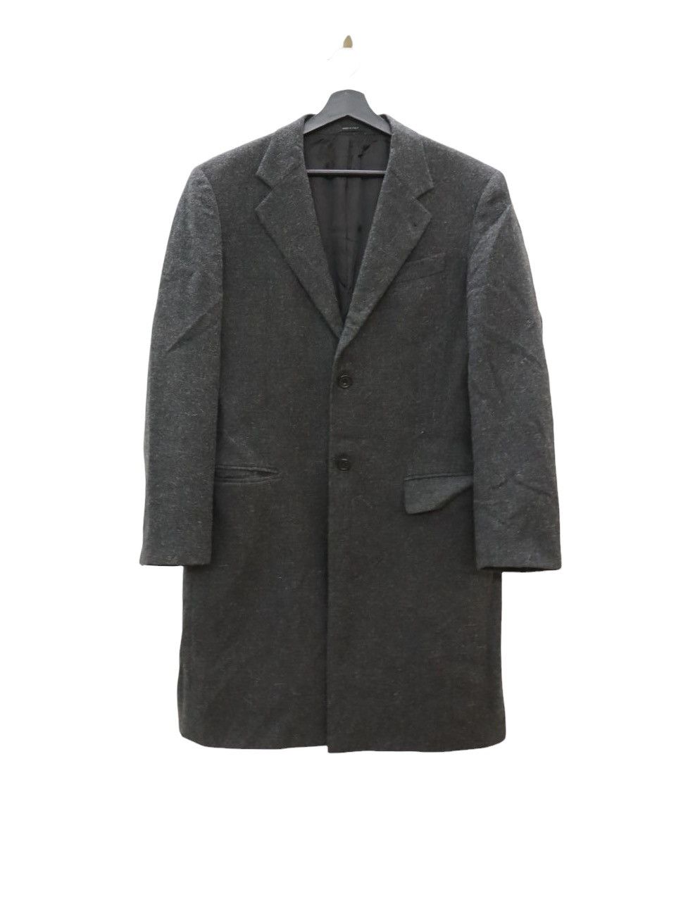 Byblos BYBLOS Pure Wool Alpaca Blend Trench Overcoat Coat Jacket Size US M / EU 48-50 / 2 - 1 Thumbnail
