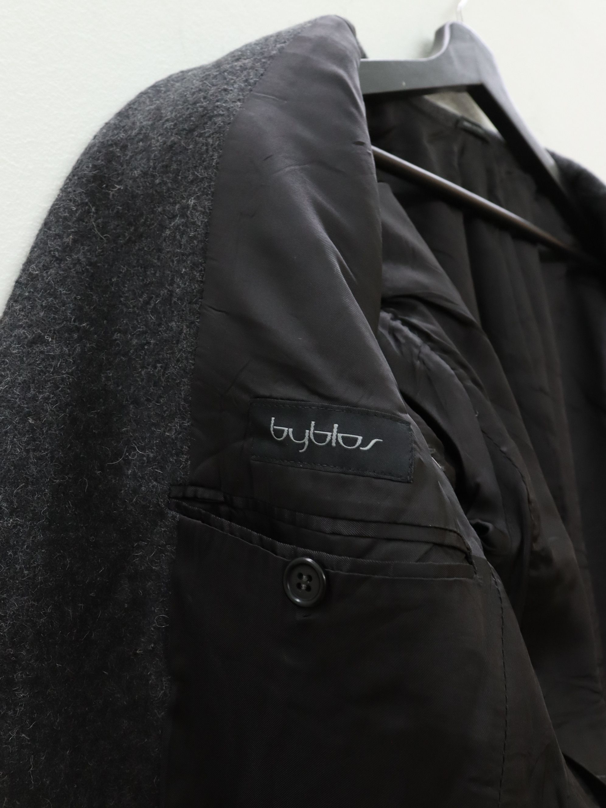 Byblos BYBLOS Pure Wool Alpaca Blend Trench Overcoat Coat Jacket Size US M / EU 48-50 / 2 - 14 Thumbnail