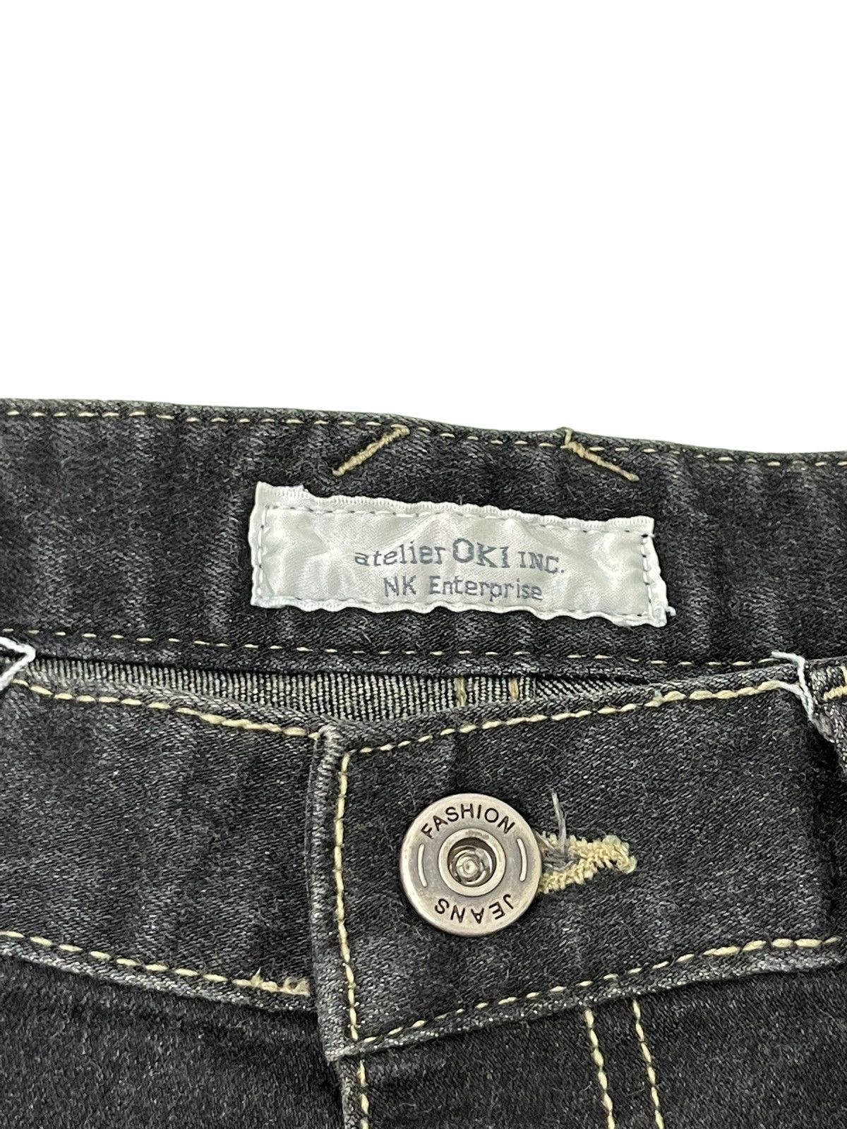 Japanese Brand Flare Jeans Atelier Oki Inc Stretch Boot Cut 5🟦1 Size US 30 / EU 46 - 11 Thumbnail