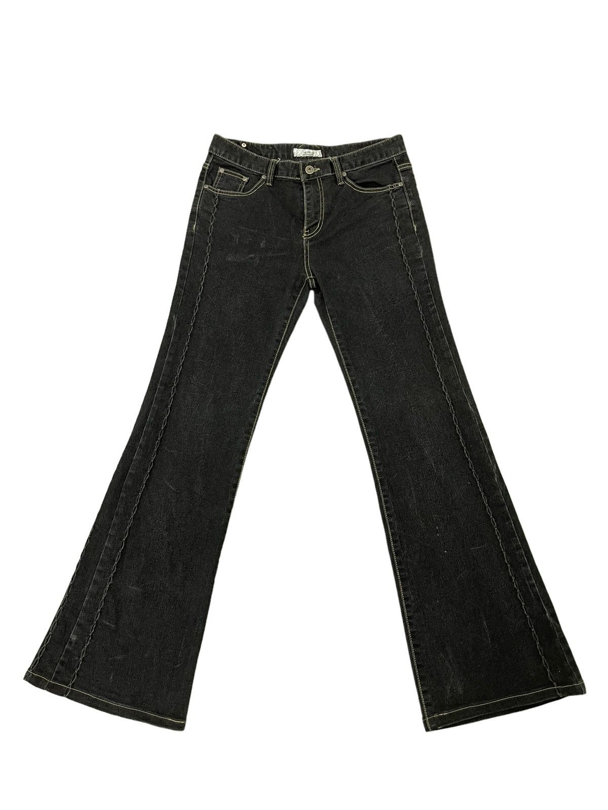 Japanese Brand Flare Jeans Atelier Oki Inc Stretch Boot Cut 5🟦1 Size US 30 / EU 46 - 2 Thumbnail