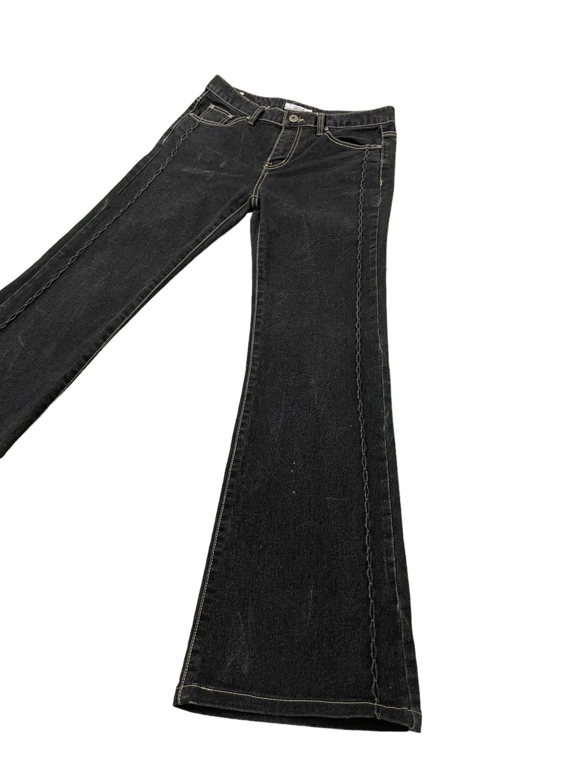 Japanese Brand Flare Jeans Atelier Oki Inc Stretch Boot Cut 5🟦1 Size US 30 / EU 46 - 3 Thumbnail
