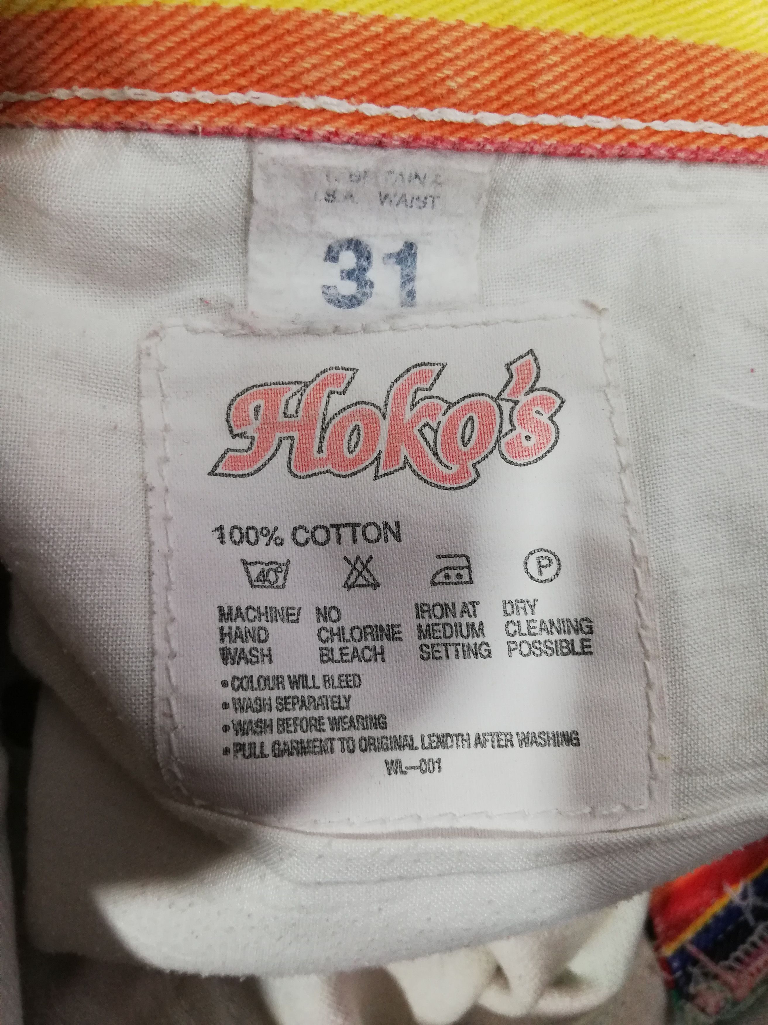 Vintage Fabulous Vintage Jeans Multi Coloured Stripes Size US 31 - 5 Thumbnail