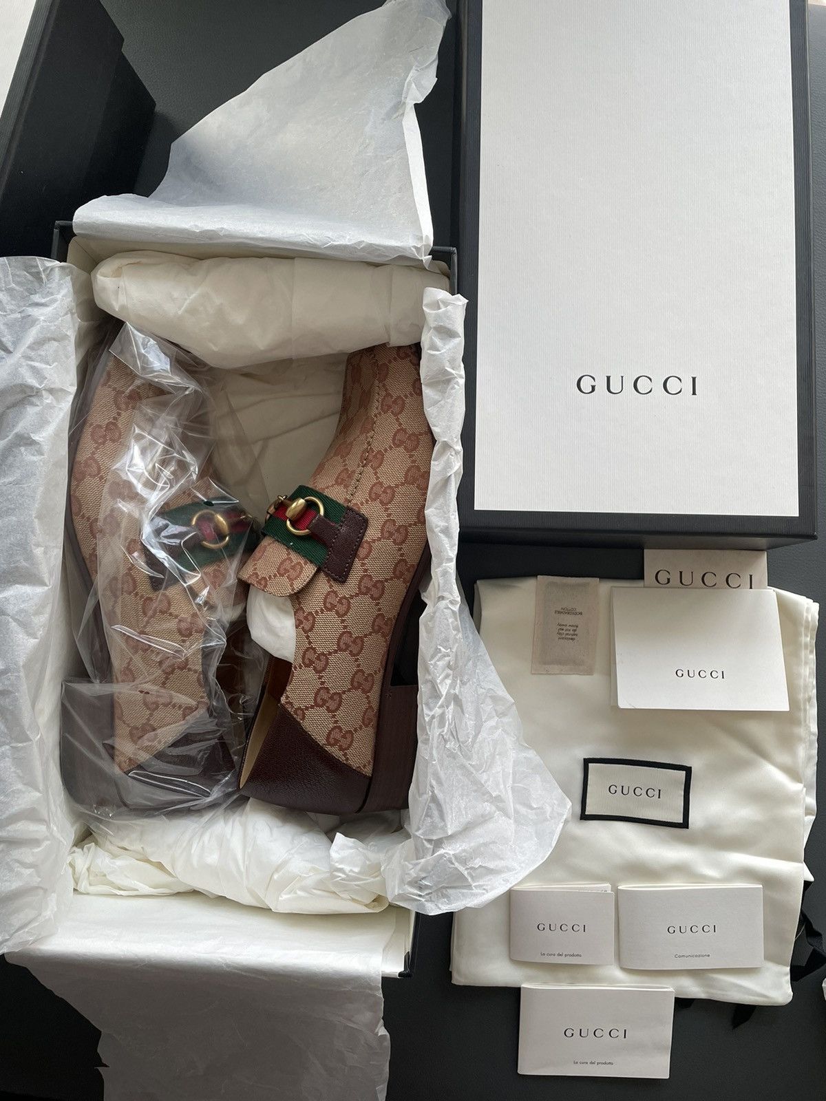 Gucci Brand New Limited Super Runway Iconic GG Logo Leather Loafer Size US 10 / EU 43 - 12 Thumbnail
