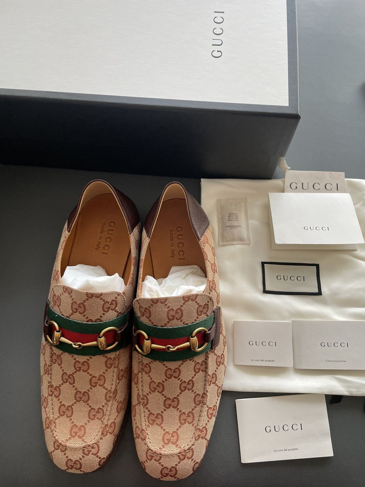 Gucci Brand New Limited Super Runway Iconic GG Logo Leather Loafer Size US 10 / EU 43 - 21 Thumbnail