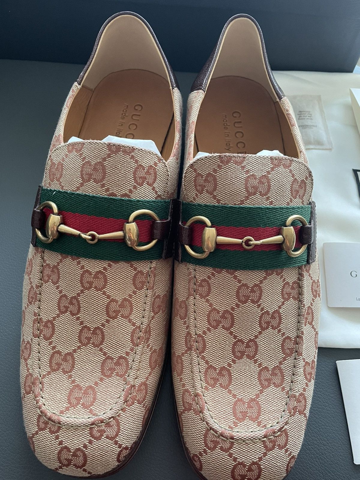 Gucci Brand New Limited Super Runway Iconic GG Logo Leather Loafer Size US 10 / EU 43 - 20 Thumbnail
