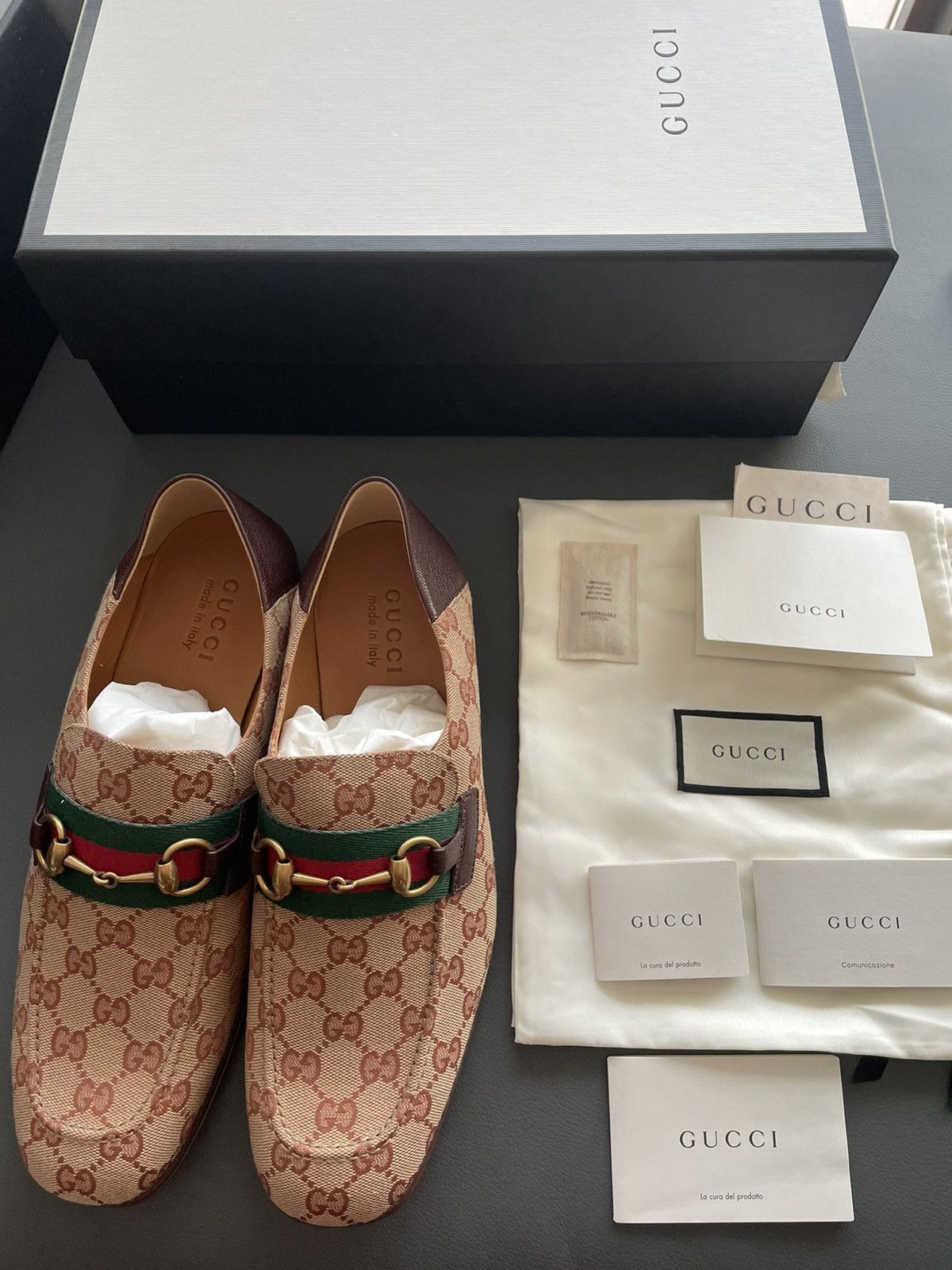 Gucci Brand New Limited Super Runway Iconic GG Logo Leather Loafer Size US 10 / EU 43 - 2 Thumbnail