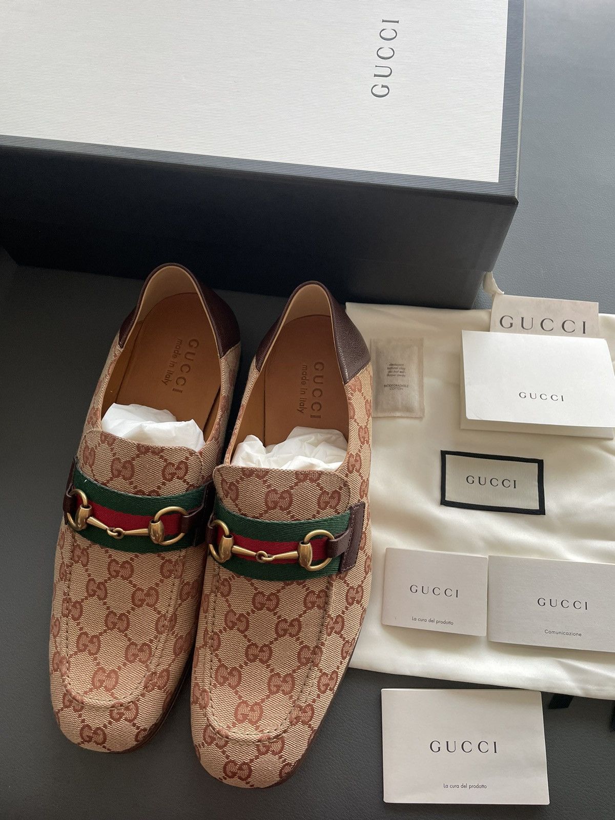 Gucci Brand New Limited Super Runway Iconic GG Logo Leather Loafer Size US 10 / EU 43 - 16 Thumbnail