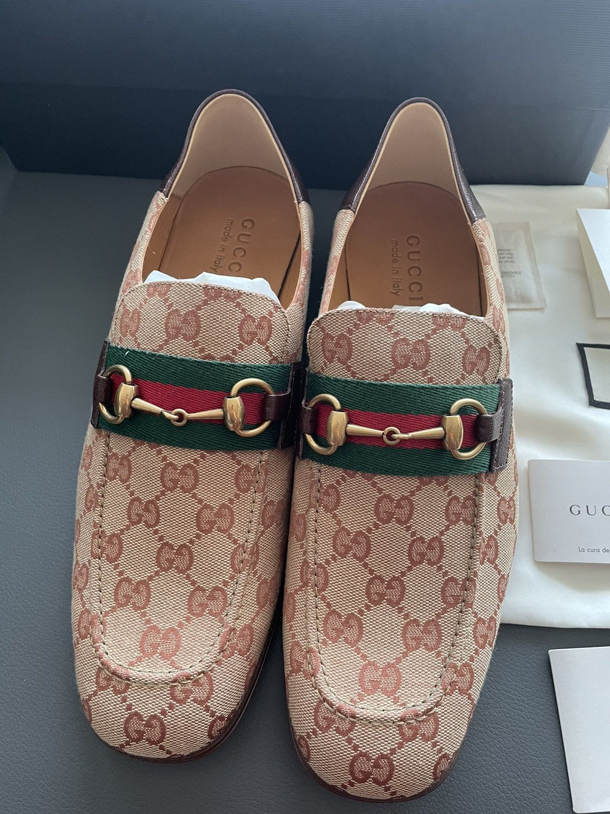 Gucci Brand New Limited Super Runway Iconic GG Logo Leather Loafer Size US 10 / EU 43 - 17 Thumbnail