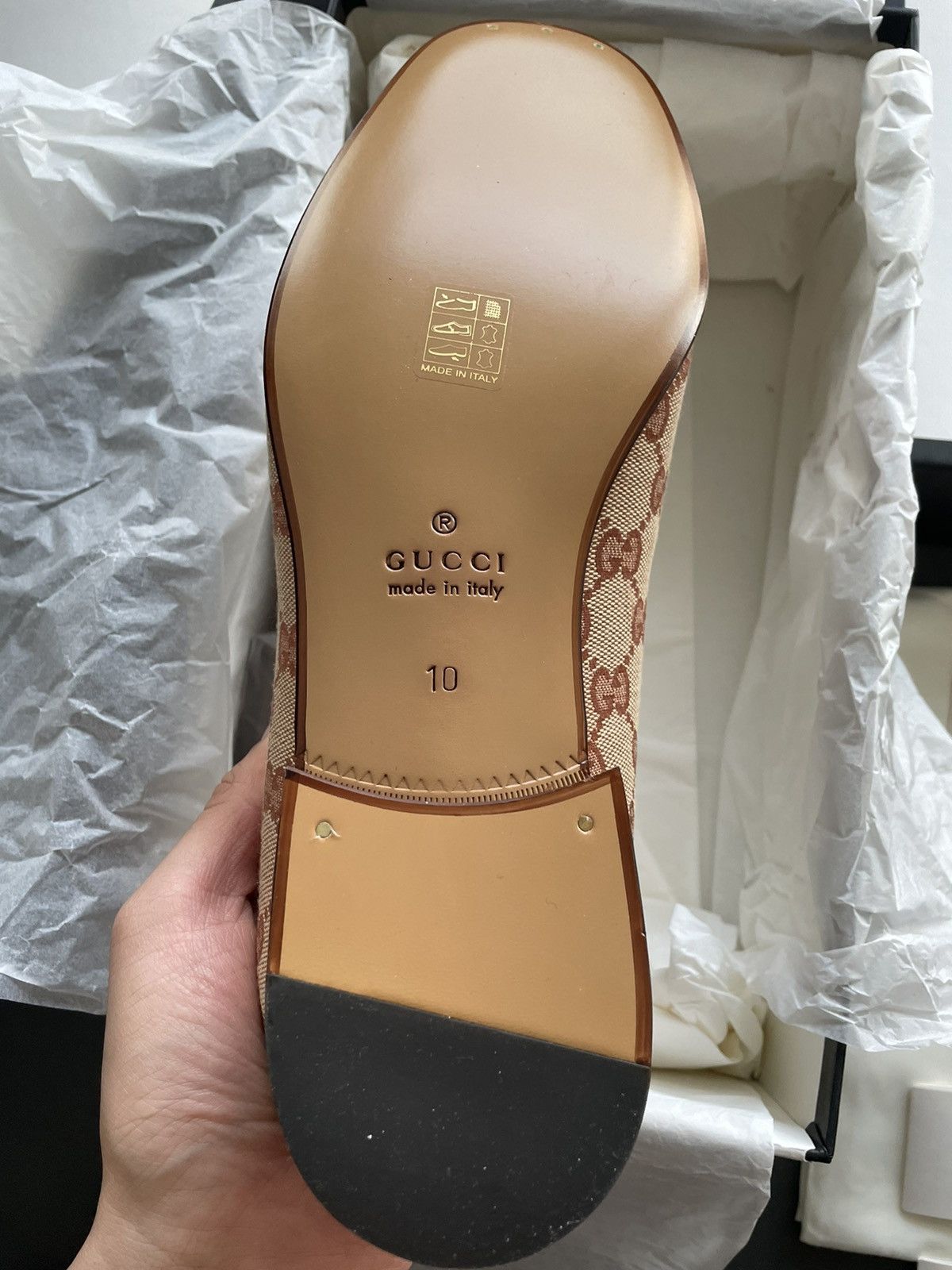 Gucci Brand New Limited Super Runway Iconic GG Logo Leather Loafer Size US 10 / EU 43 - 8 Thumbnail