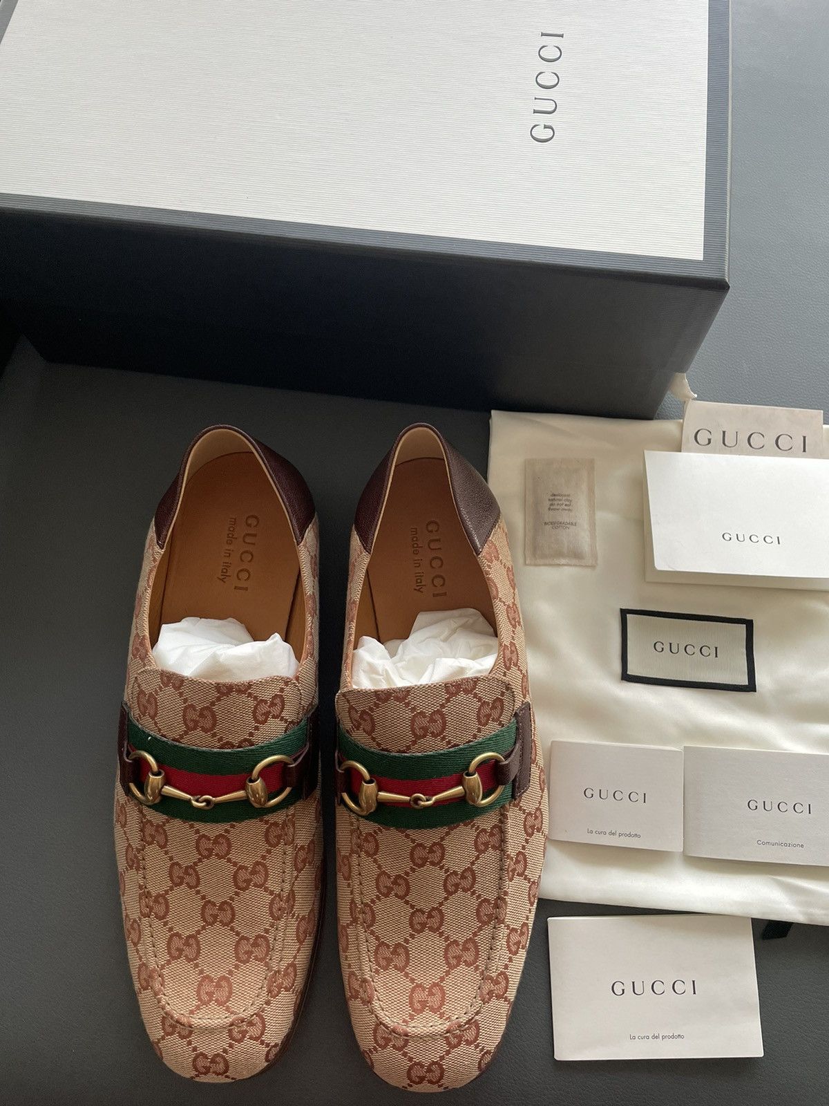 Gucci Brand New Limited Super Runway Iconic GG Logo Leather Loafer Size US 10 / EU 43 - 10 Thumbnail