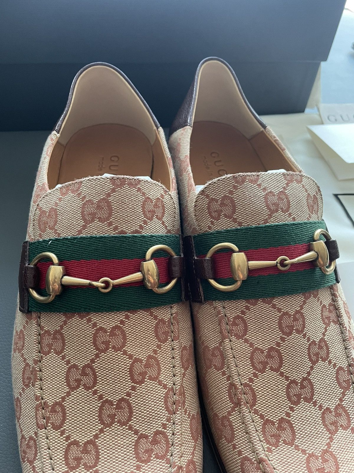 Gucci Brand New Limited Super Runway Iconic GG Logo Leather Loafer Size US 10 / EU 43 - 23 Thumbnail