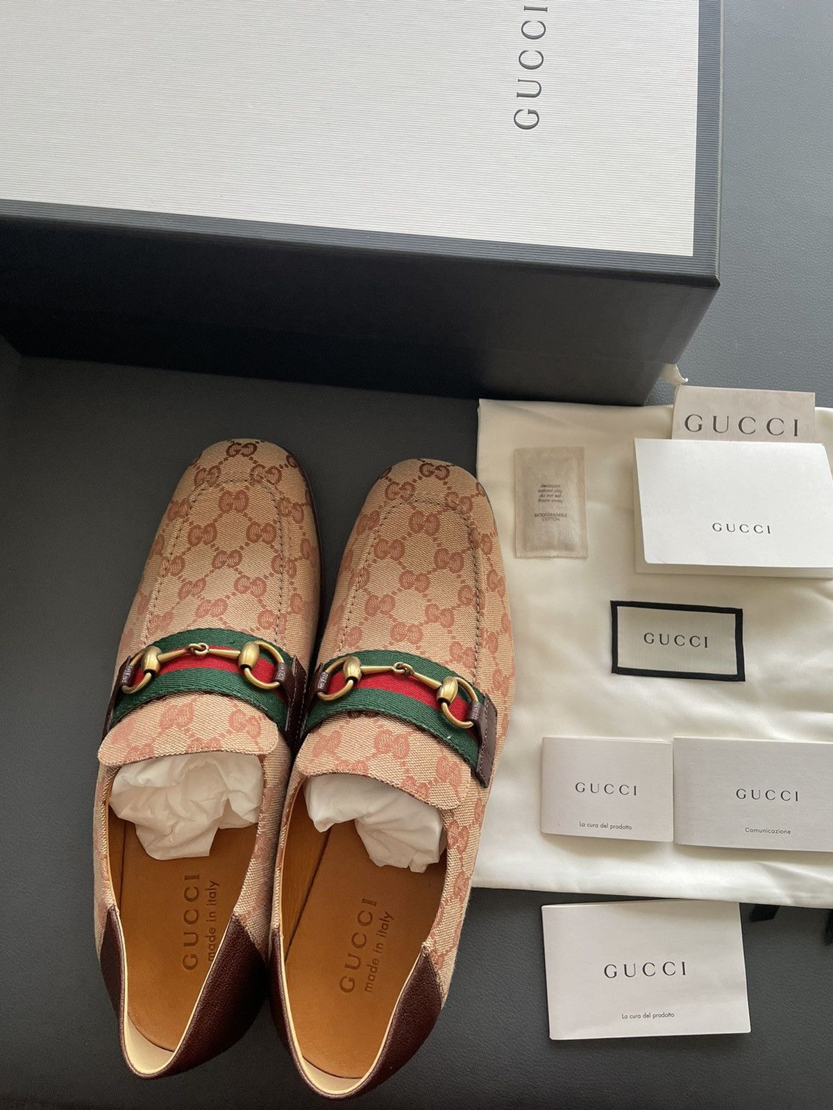 Gucci Brand New Limited Super Runway Iconic GG Logo Leather Loafer Size US 10 / EU 43 - 9 Thumbnail