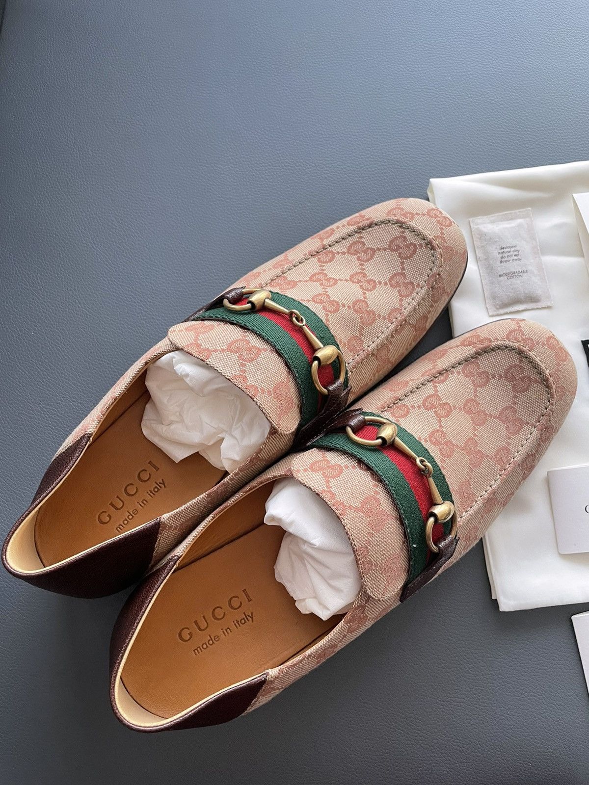 Gucci Brand New Limited Super Runway Iconic GG Logo Leather Loafer Size US 10 / EU 43 - 11 Thumbnail