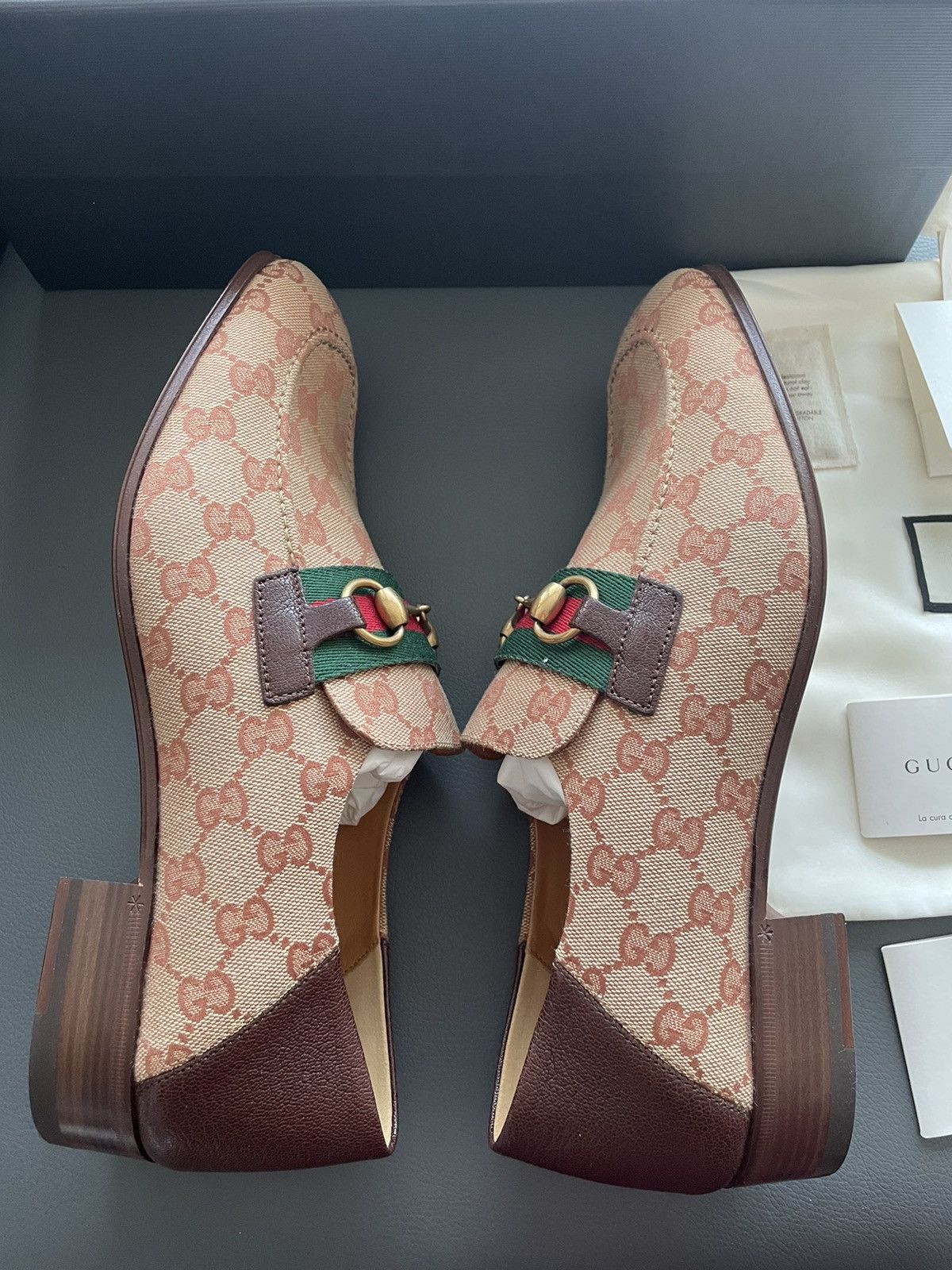 Gucci Brand New Limited Super Runway Iconic GG Logo Leather Loafer Size US 10 / EU 43 - 19 Thumbnail