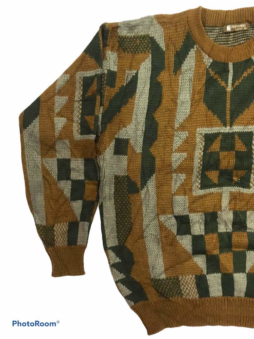 Japanese Brand × Other Classic patern FERNANDO knitwear Multicolour Great design Size US L / EU 52-54 / 3 - 4 Thumbnail