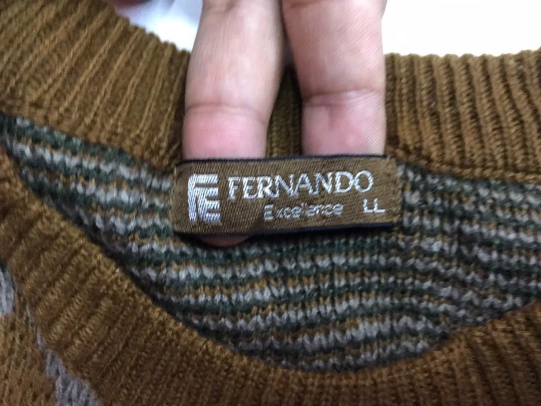 Japanese Brand × Other Classic patern FERNANDO knitwear Multicolour Great design Size US L / EU 52-54 / 3 - 5 Thumbnail