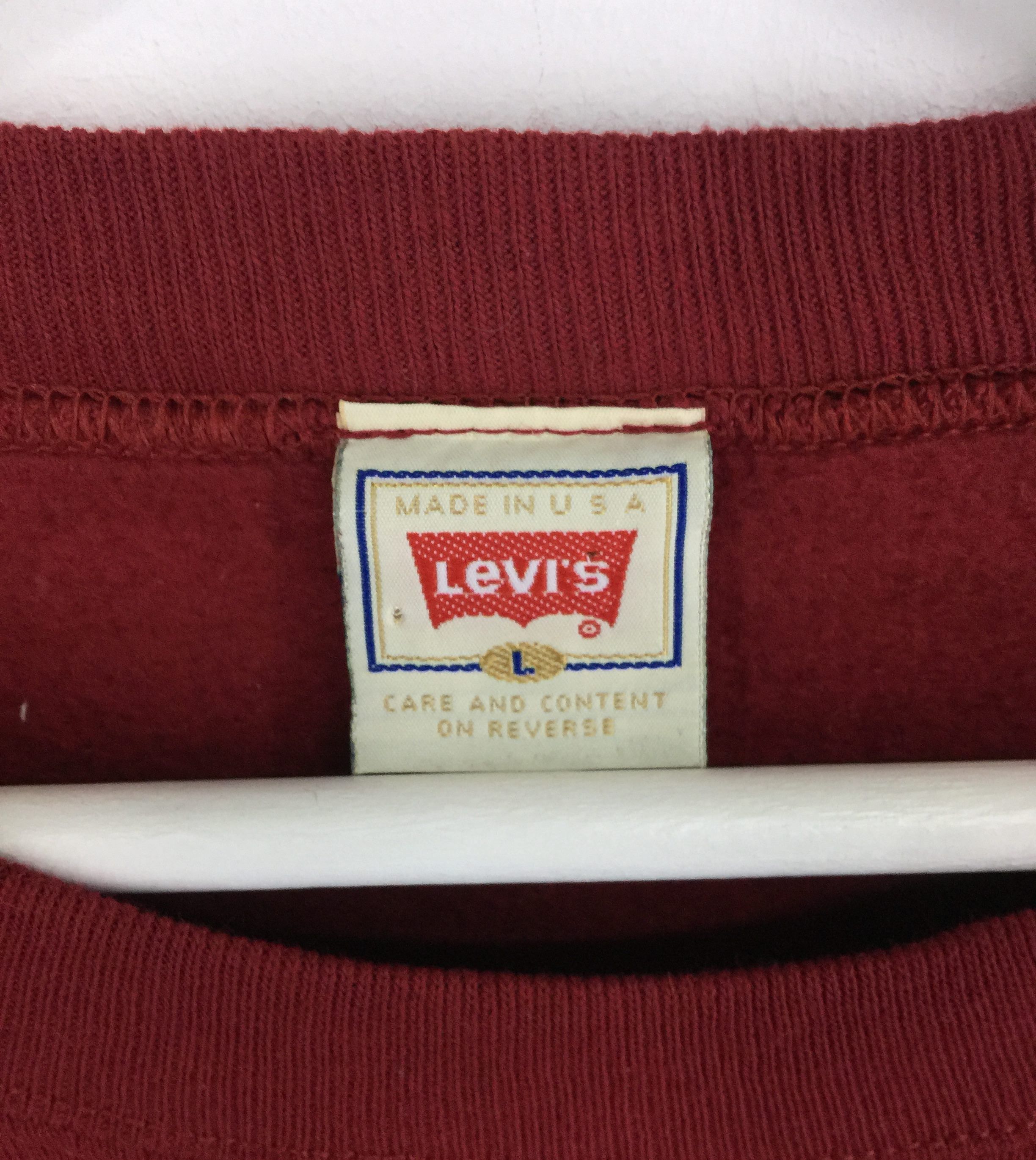 Levi's × Vintage Levis Buttoned spellout big logo vintage 90s sweatshirt Size US L / EU 52-54 / 3 - 4 Thumbnail