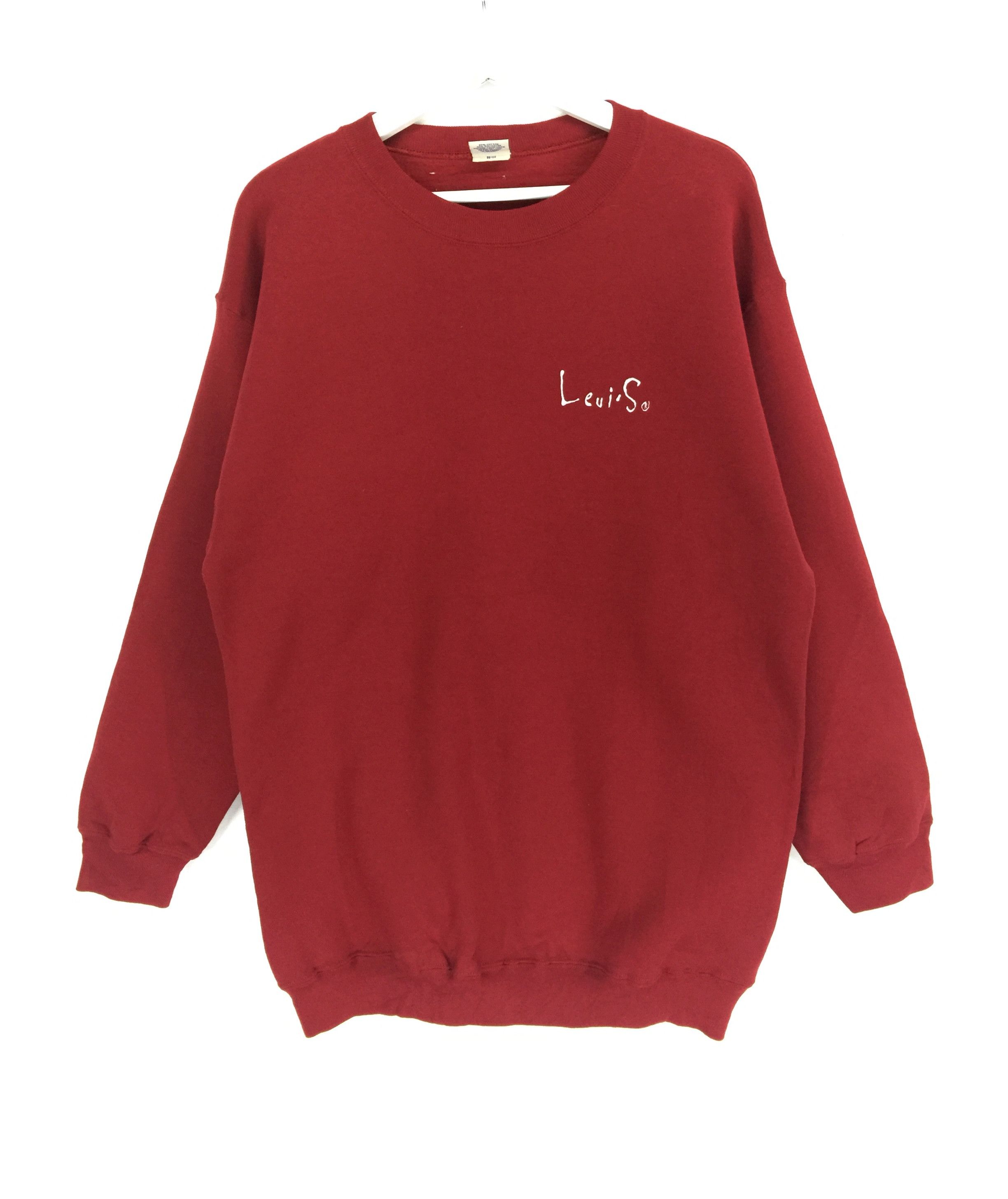 Levi's × Vintage Levis Buttoned spellout big logo vintage 90s sweatshirt Size US L / EU 52-54 / 3 - 2 Thumbnail