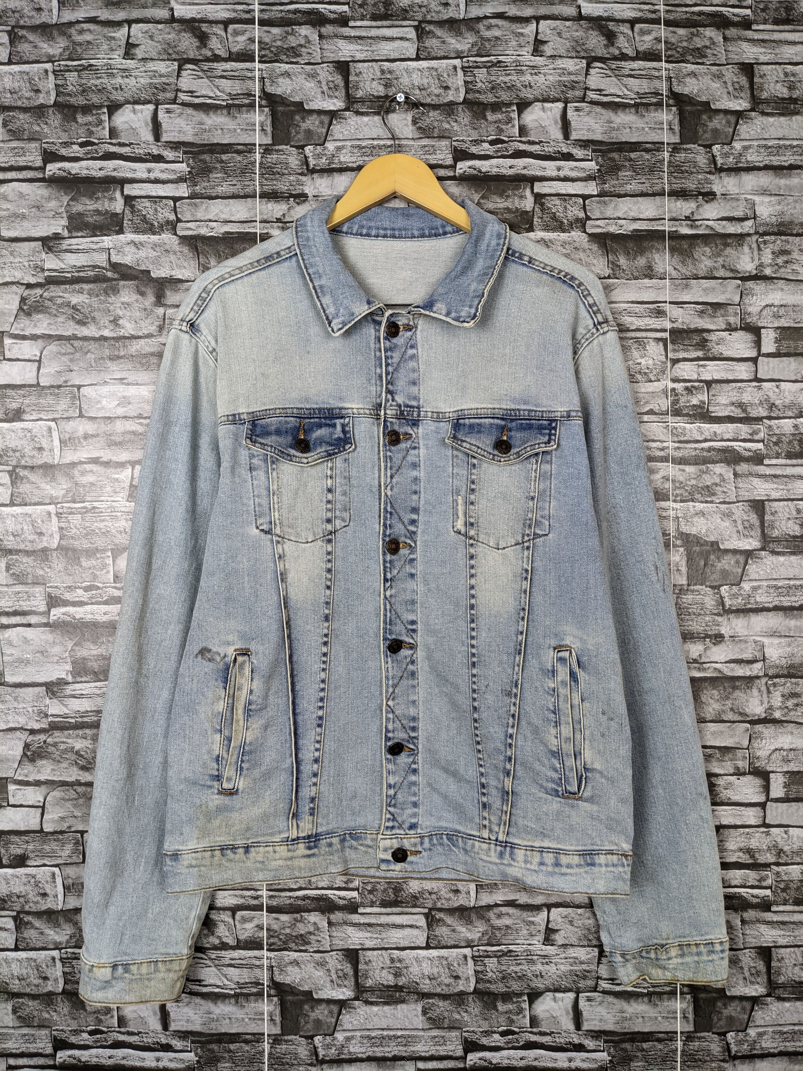 Vintage Zara Man Denim Wear Jacket Outerwear Outdoor Hype