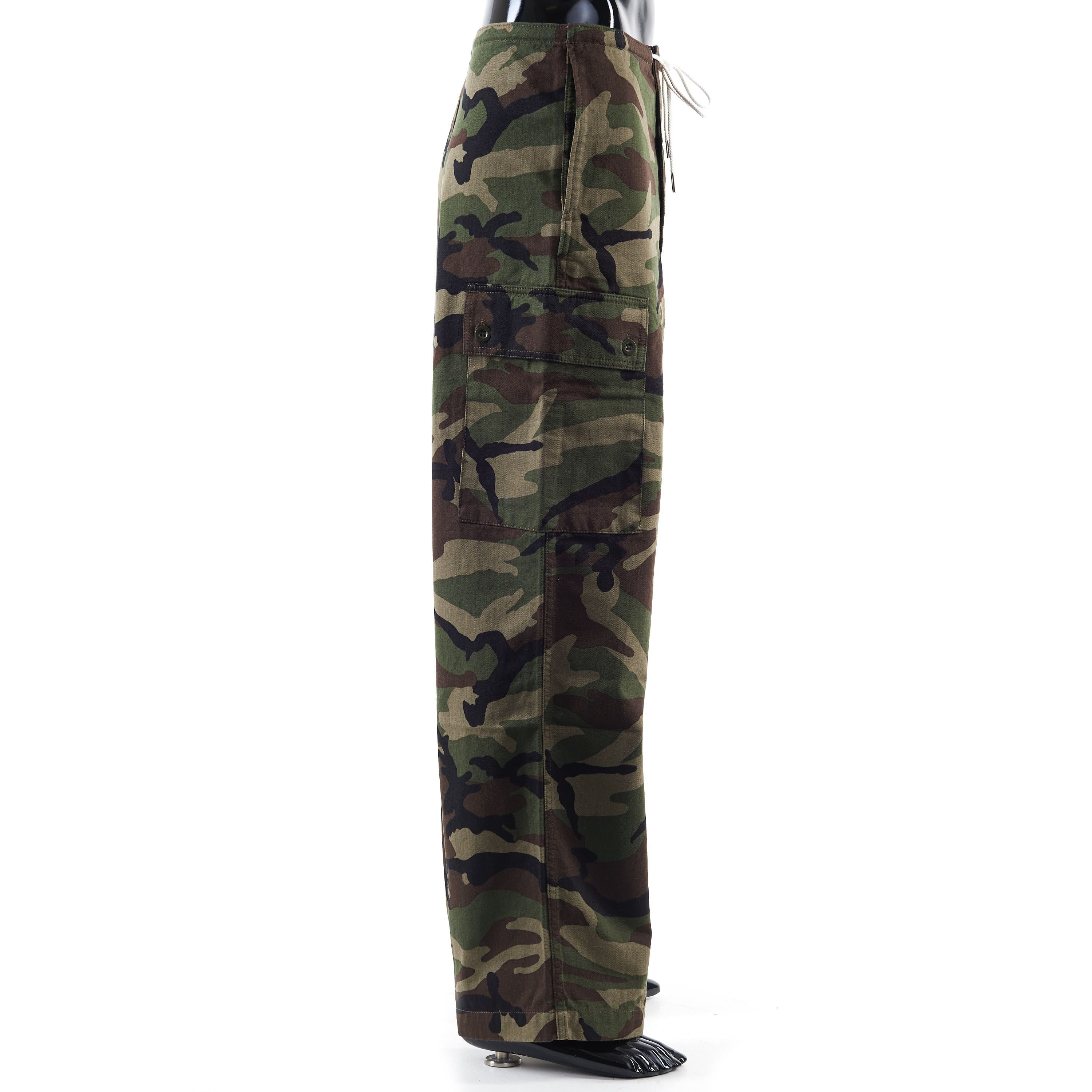 Celine Loose Cargo Pants In Camouflage Cotton Size US 32 / EU 48 - 7 Thumbnail