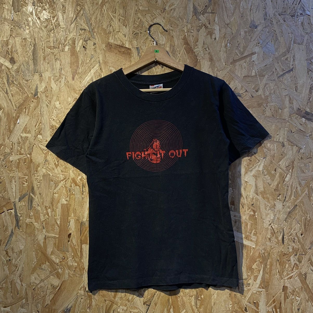 Hysteric Glamour × Vintage VINTAGE 90’s VERY RARE‼️Hysteric Glamour Fight It Out T-Shirt Size US S / EU 44-46 / 1 - 2 Thumbnail