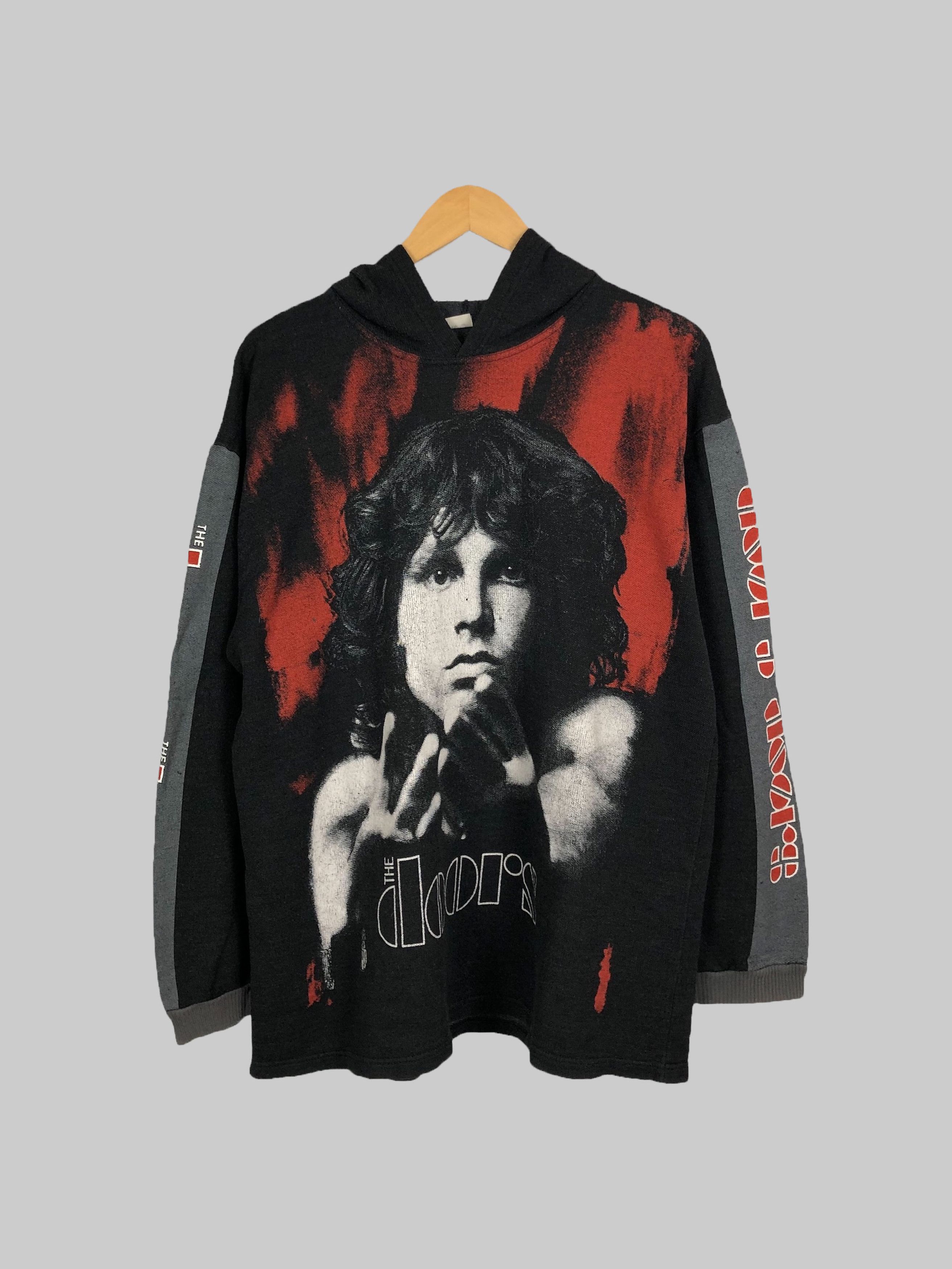 Band Tees Vintage 90s The Doors Jim Morrison hoodie (Pink Floyd) Size US XL / EU 56 / 4 - 1 Thumbnail