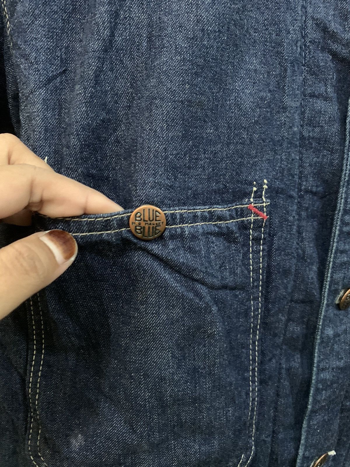 Blue Blue Japan Vintage Blue Blue Arigato Denim Jacket Size US S / EU 44-46 / 1 - 10 Thumbnail