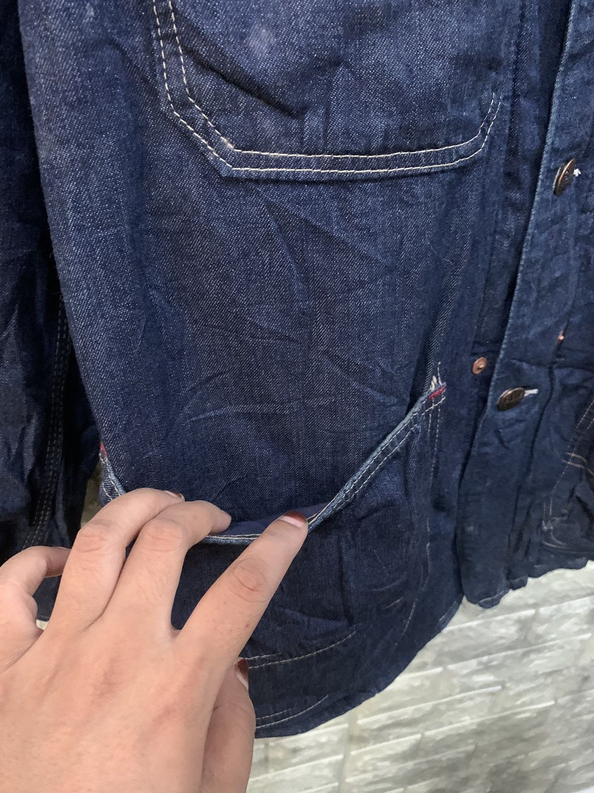 Blue Blue Japan Vintage Blue Blue Arigato Denim Jacket Size US S / EU 44-46 / 1 - 9 Thumbnail