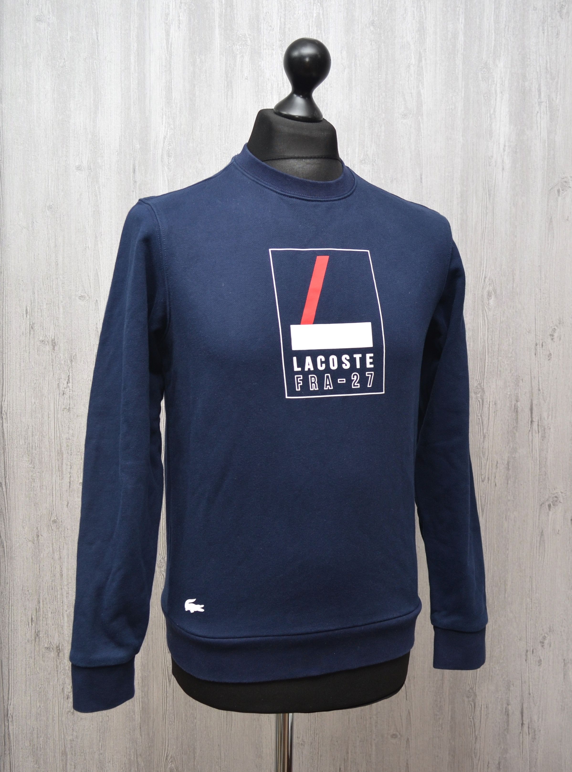 Lacoste Lacoste Box Logo Sweatshirt Navy Size S Small RRP $195 Size US S / EU 44-46 / 1 - 8 Thumbnail