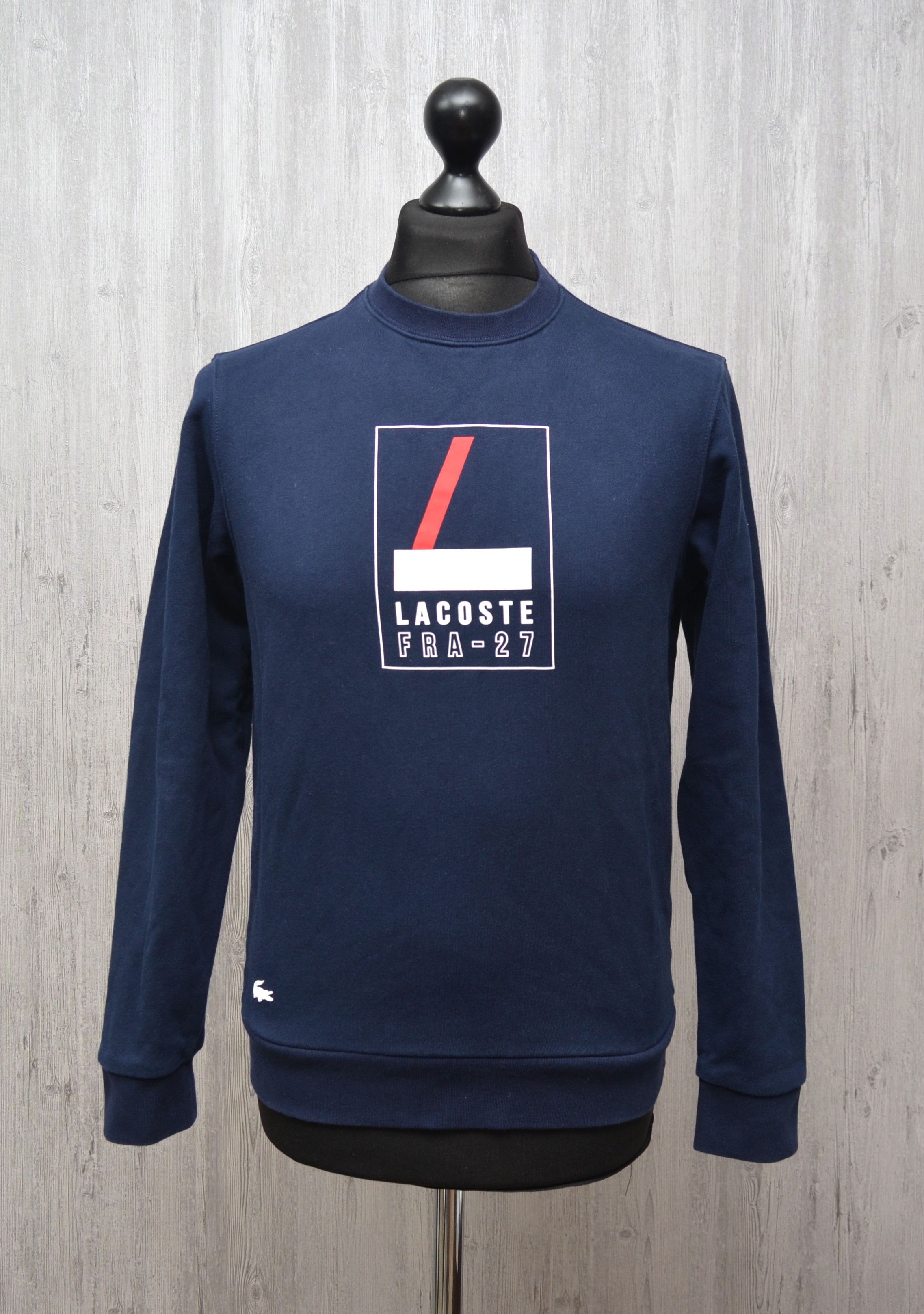 Lacoste Lacoste Box Logo Sweatshirt Navy Size S Small RRP $195 Size US S / EU 44-46 / 1 - 9 Thumbnail