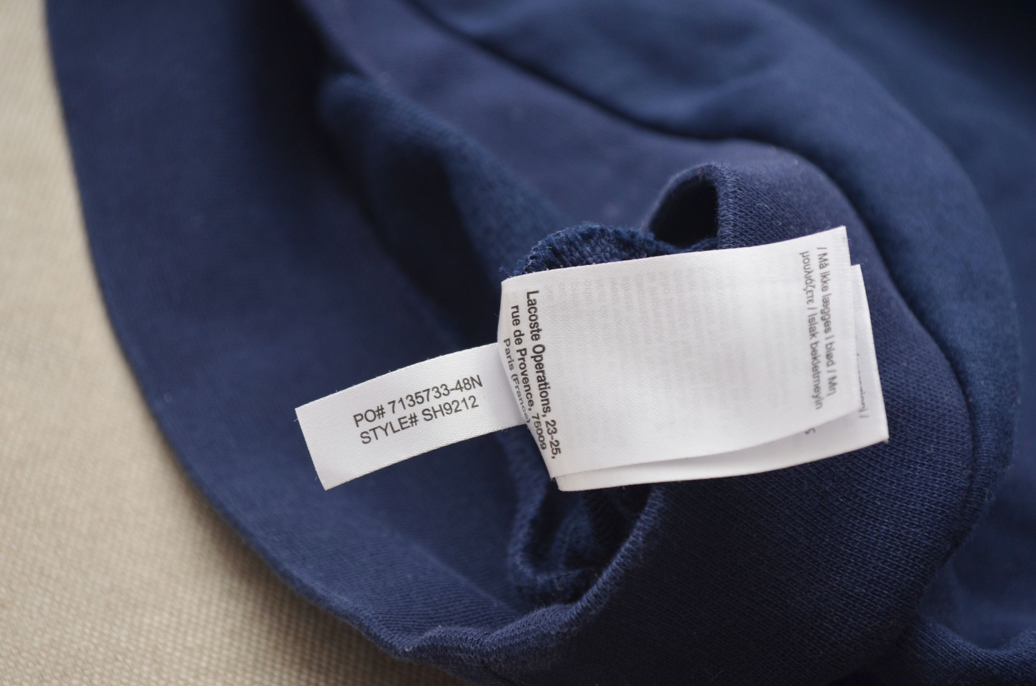 Lacoste Lacoste Box Logo Sweatshirt Navy Size S Small RRP $195 Size US S / EU 44-46 / 1 - 17 Thumbnail