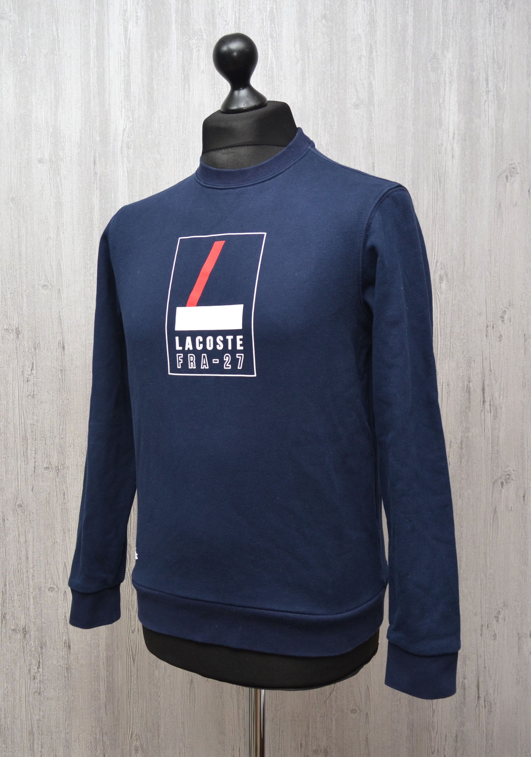 Lacoste Lacoste Box Logo Sweatshirt Navy Size S Small RRP $195 Size US S / EU 44-46 / 1 - 10 Thumbnail