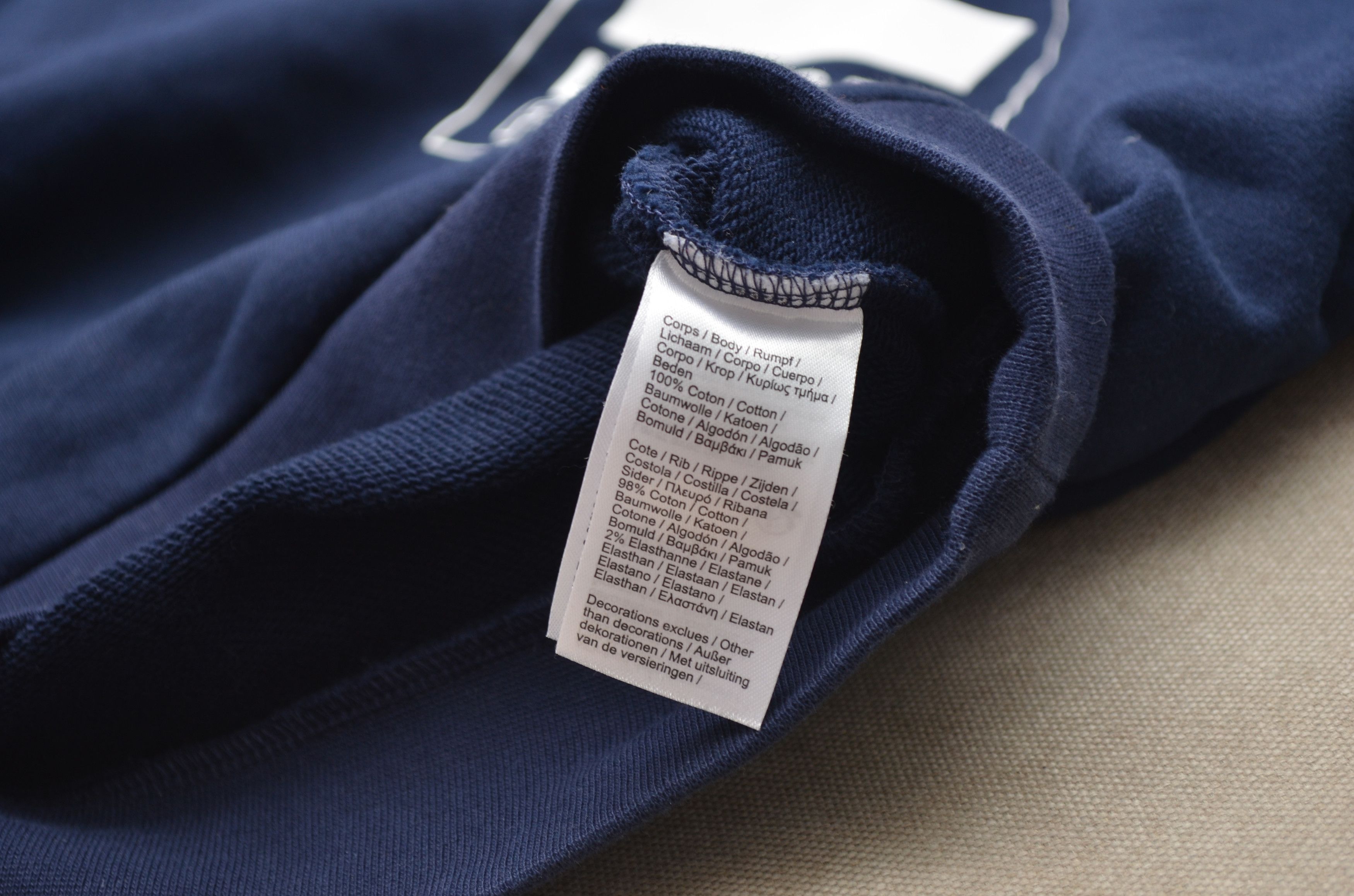 Lacoste Lacoste Box Logo Sweatshirt Navy Size S Small RRP $195 Size US S / EU 44-46 / 1 - 16 Thumbnail