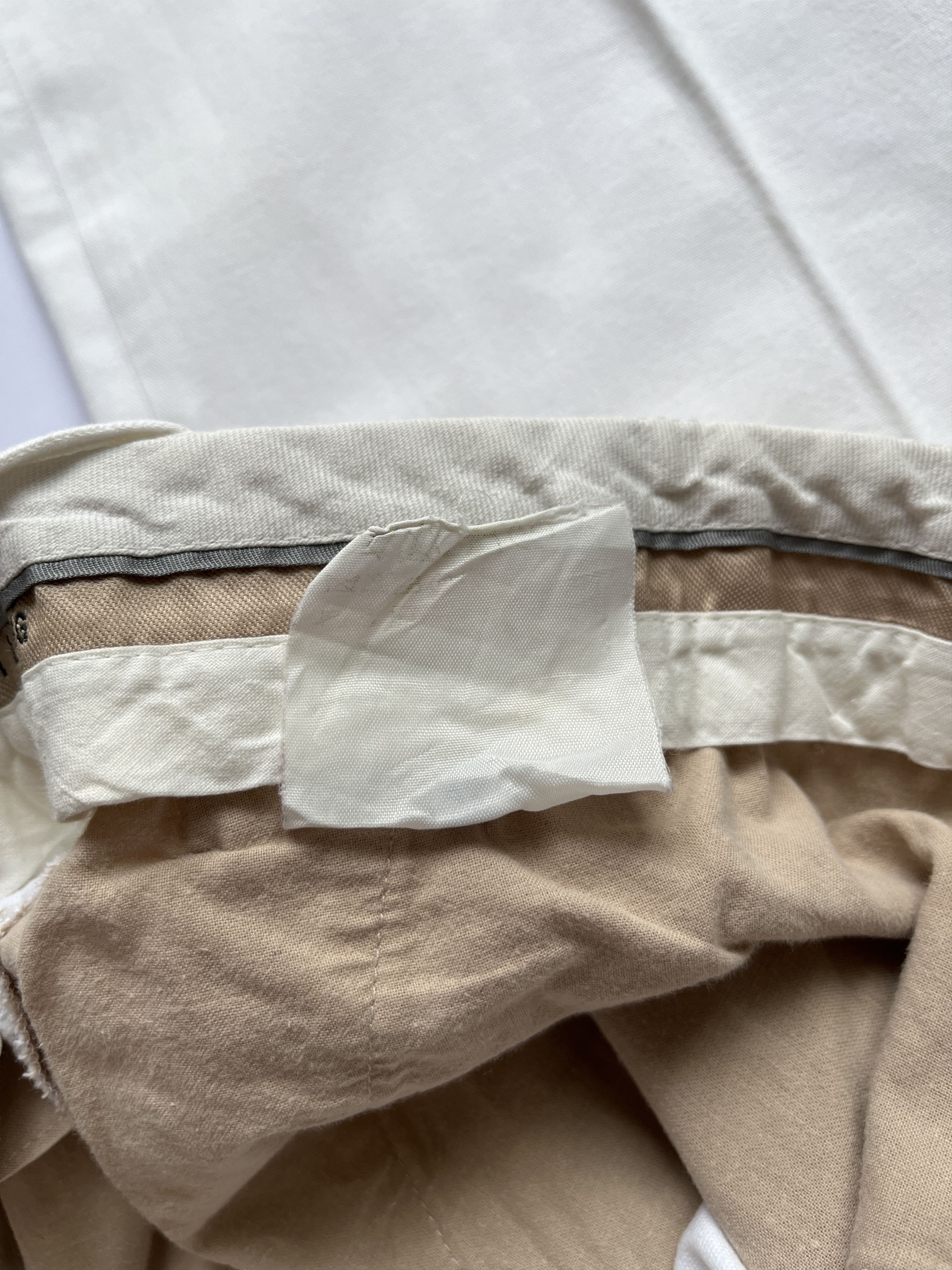 Helmut Lang ⚡️QUICK SALE⚡️1990's Helmut Lang White Cuffed Pants Trousers Size 28" / US 6 / IT 42 - 6 Thumbnail