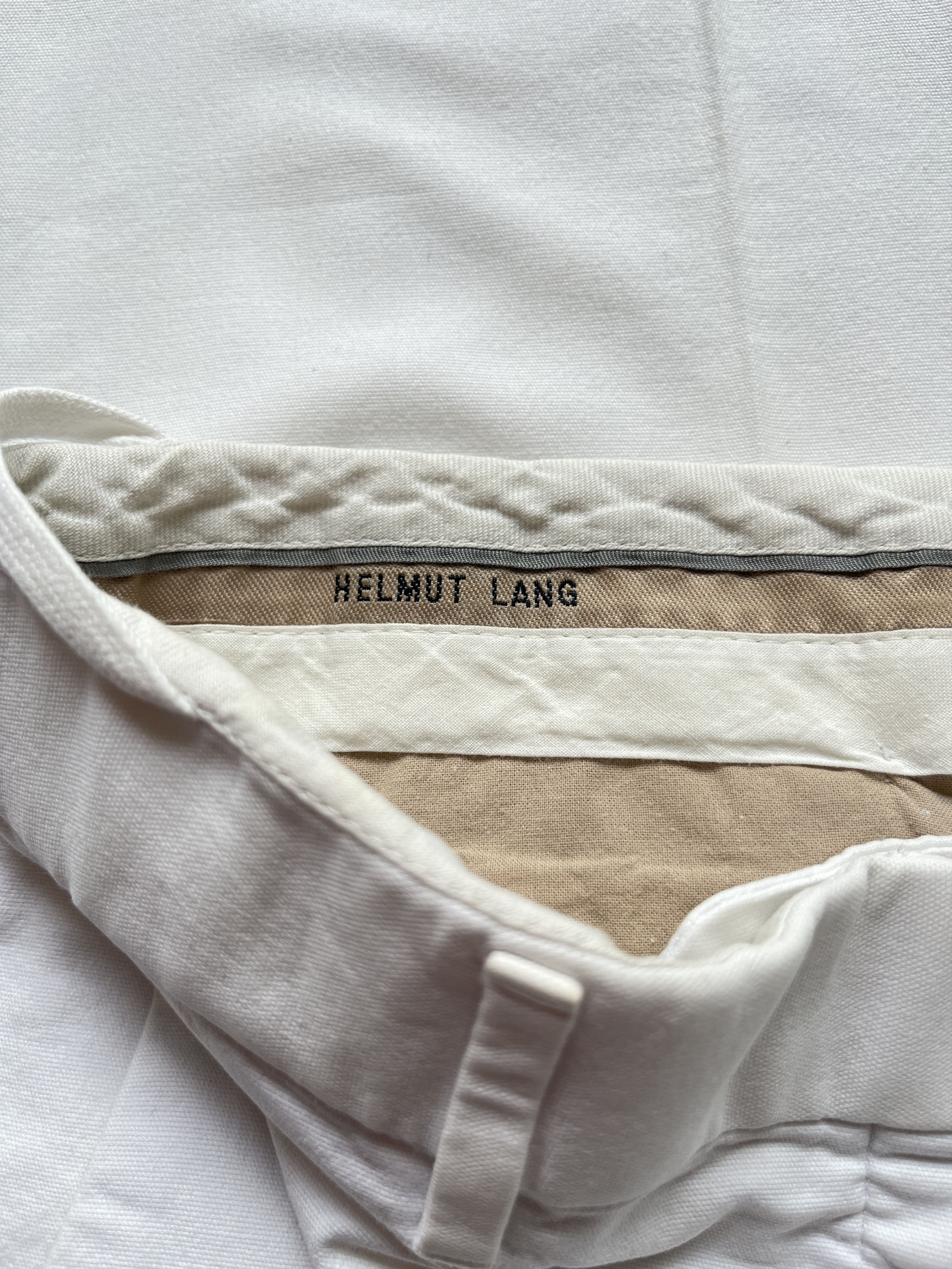 Helmut Lang ⚡️QUICK SALE⚡️1990's Helmut Lang White Cuffed Pants Trousers Size 28" / US 6 / IT 42 - 3 Thumbnail