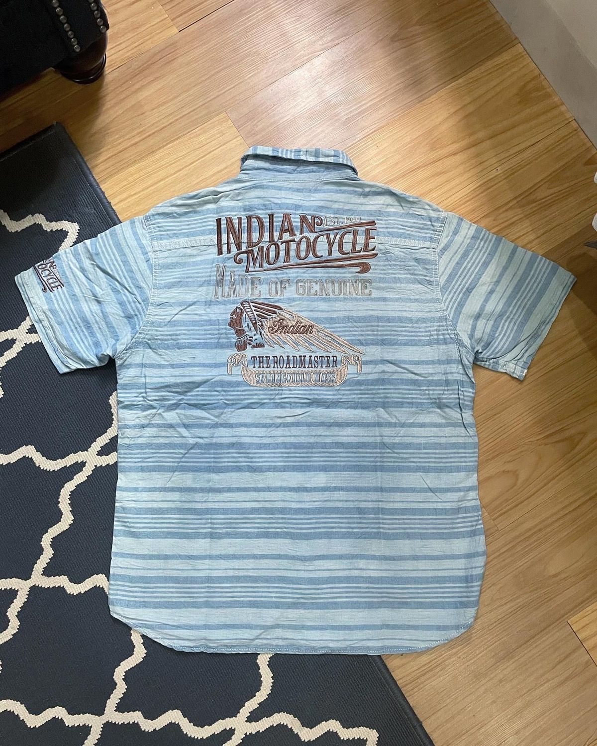 Iron Heart Rare 🔥 Vintage Indians Motorcycle Shirt Size US L / EU 52-54 / 3 - 2 Preview
