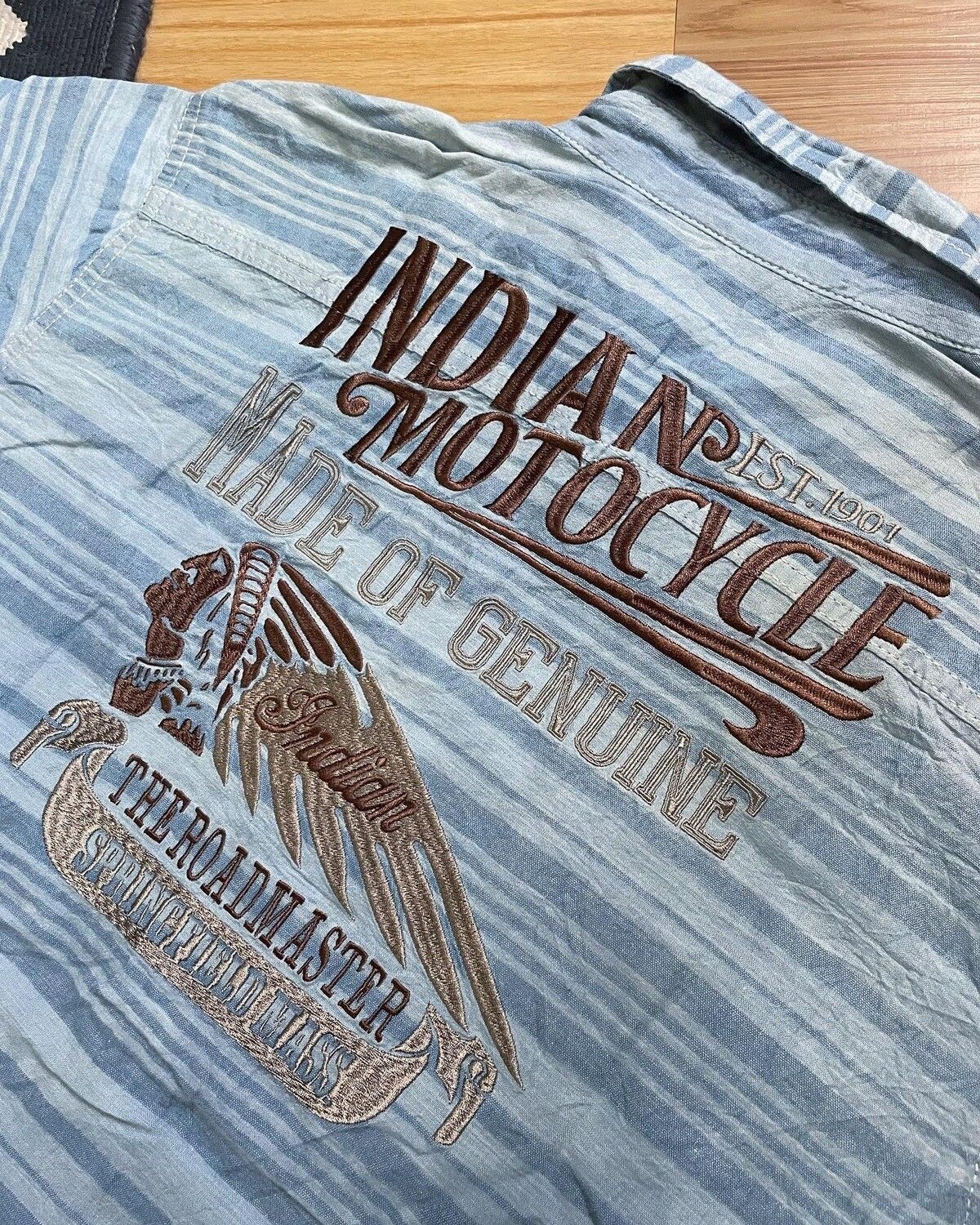 Iron Heart Rare 🔥 Vintage Indians Motorcycle Shirt Size US L / EU 52-54 / 3 - 4 Thumbnail
