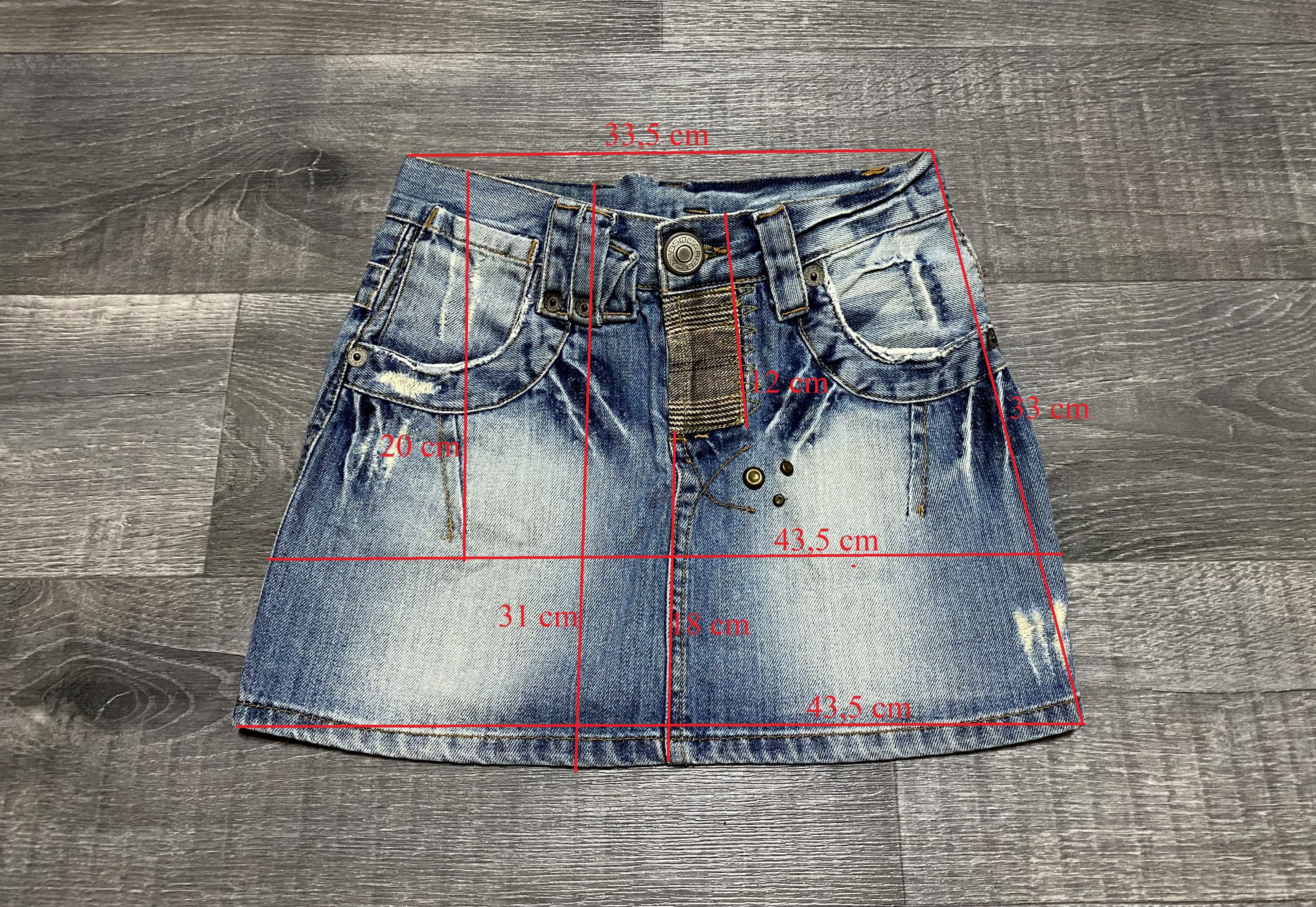 Dsquared2 Women's Dsquared2 Vintage Faith Patchwork Denim Skirt Size 27" / US 4 / IT 40 - 21 Thumbnail