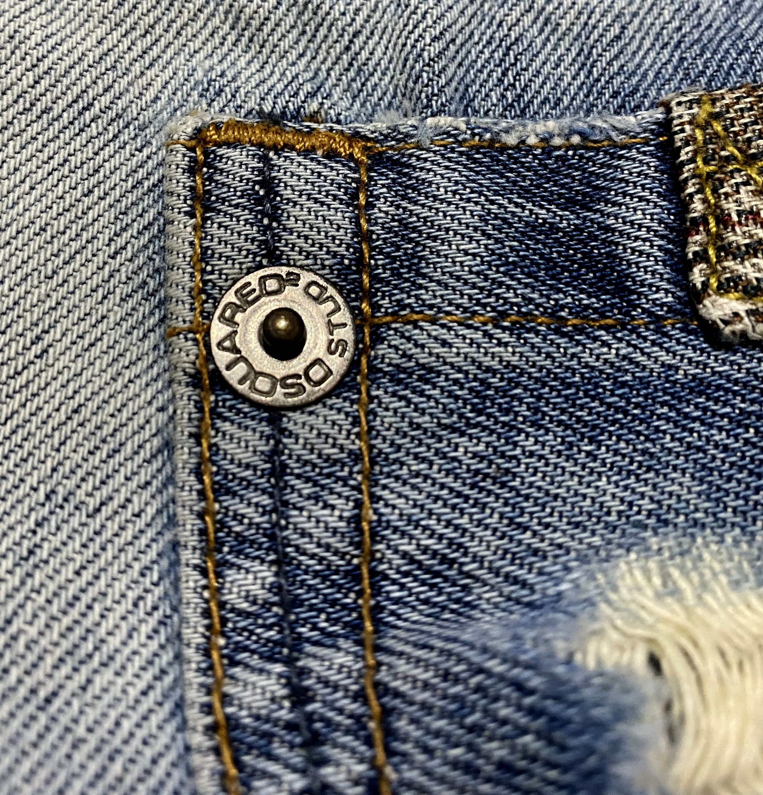 Dsquared2 Women's Dsquared2 Vintage Faith Patchwork Denim Skirt Size 27" / US 4 / IT 40 - 14 Thumbnail
