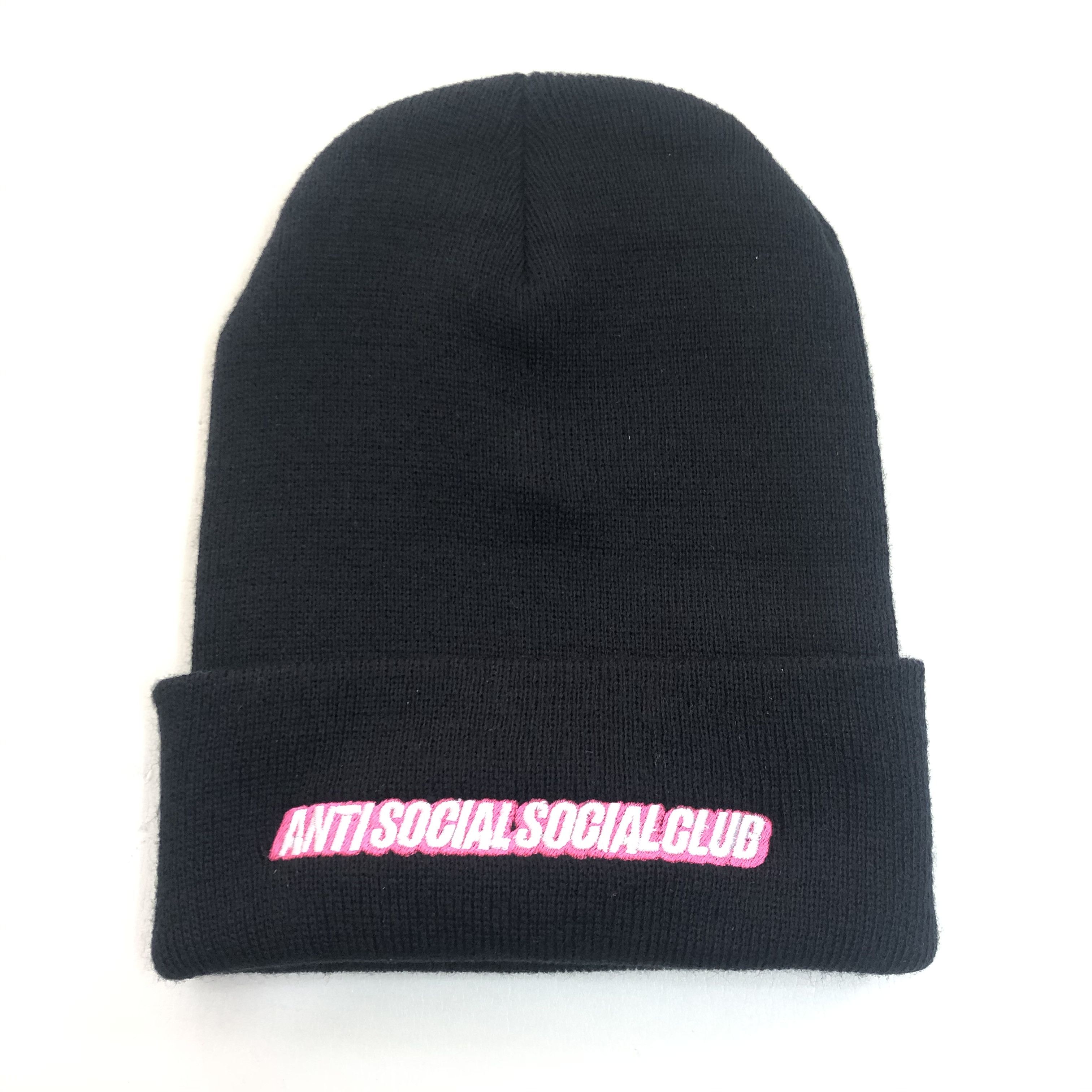 Anti Social Social Club DS ASSC Mr. Bean Black Knit Cap Beanie BAPE KITH FTP FOG CDG Size ONE SIZE - 3 Thumbnail