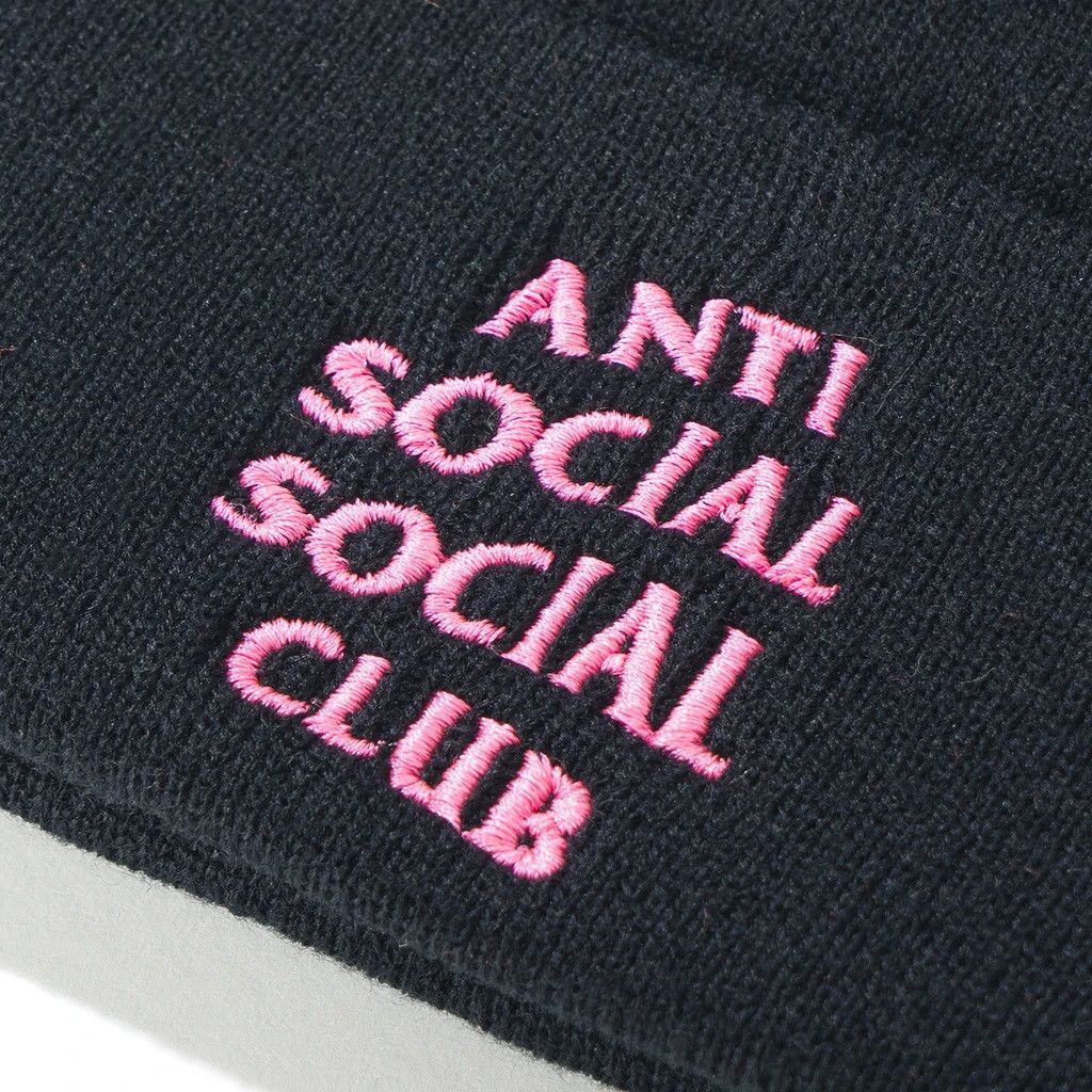 Anti Social Social Club DS ASSC Mr. Bean Black Knit Cap Beanie BAPE KITH FTP FOG CDG Size ONE SIZE - 2 Thumbnail