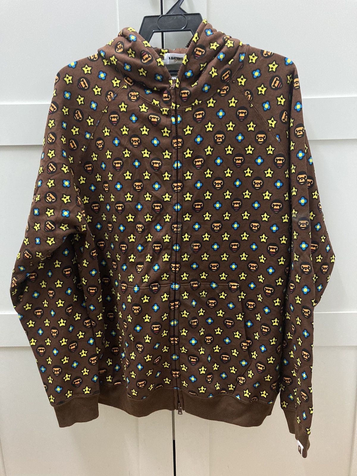 Bape BABY MILO MONOGRAM FULL ZIP HOODIE Size US L / EU 52-54 / 3 - 2 Thumbnail